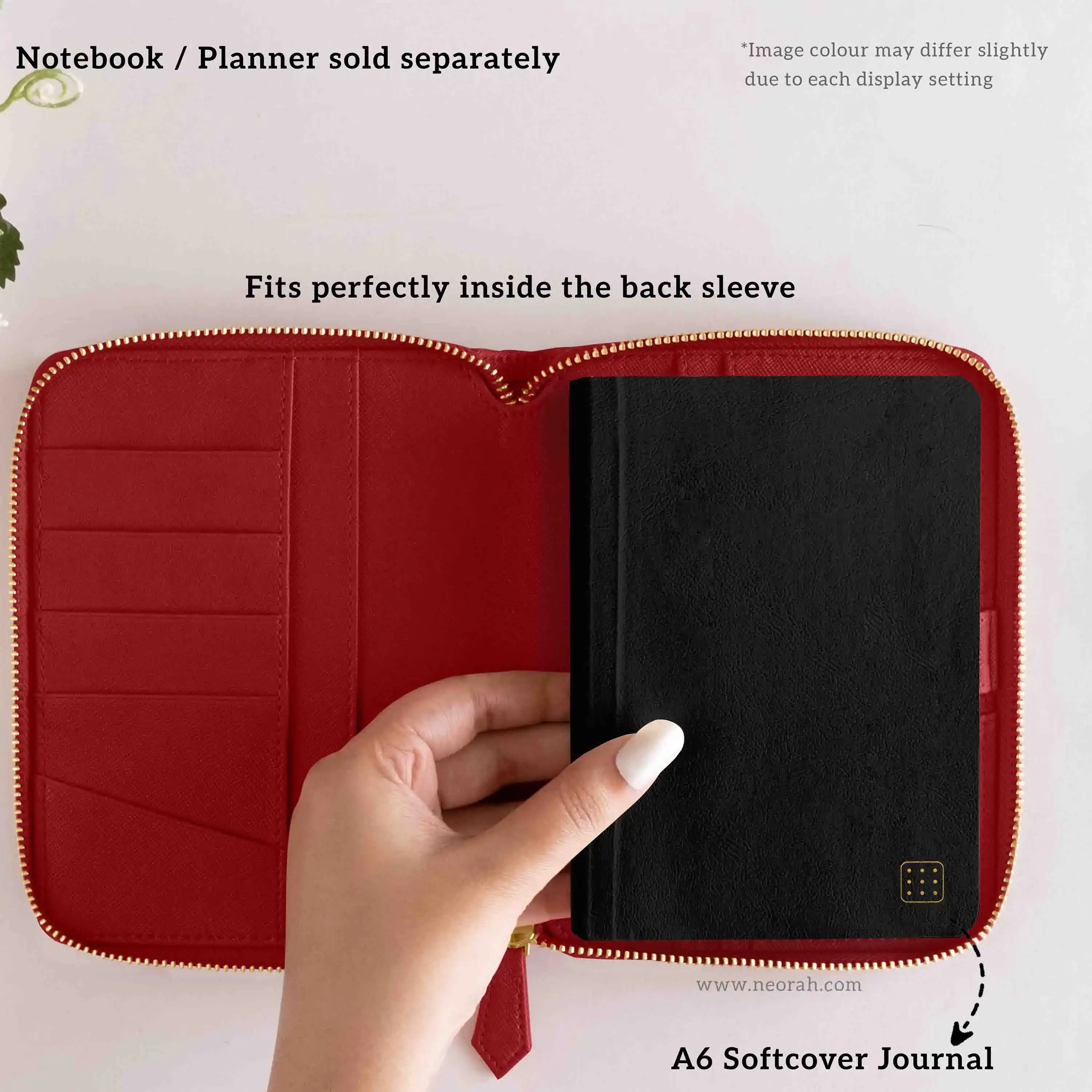 A6 - REFILLABLE QUILTED ORGANISER SLEEVE - ZIP - Image 145