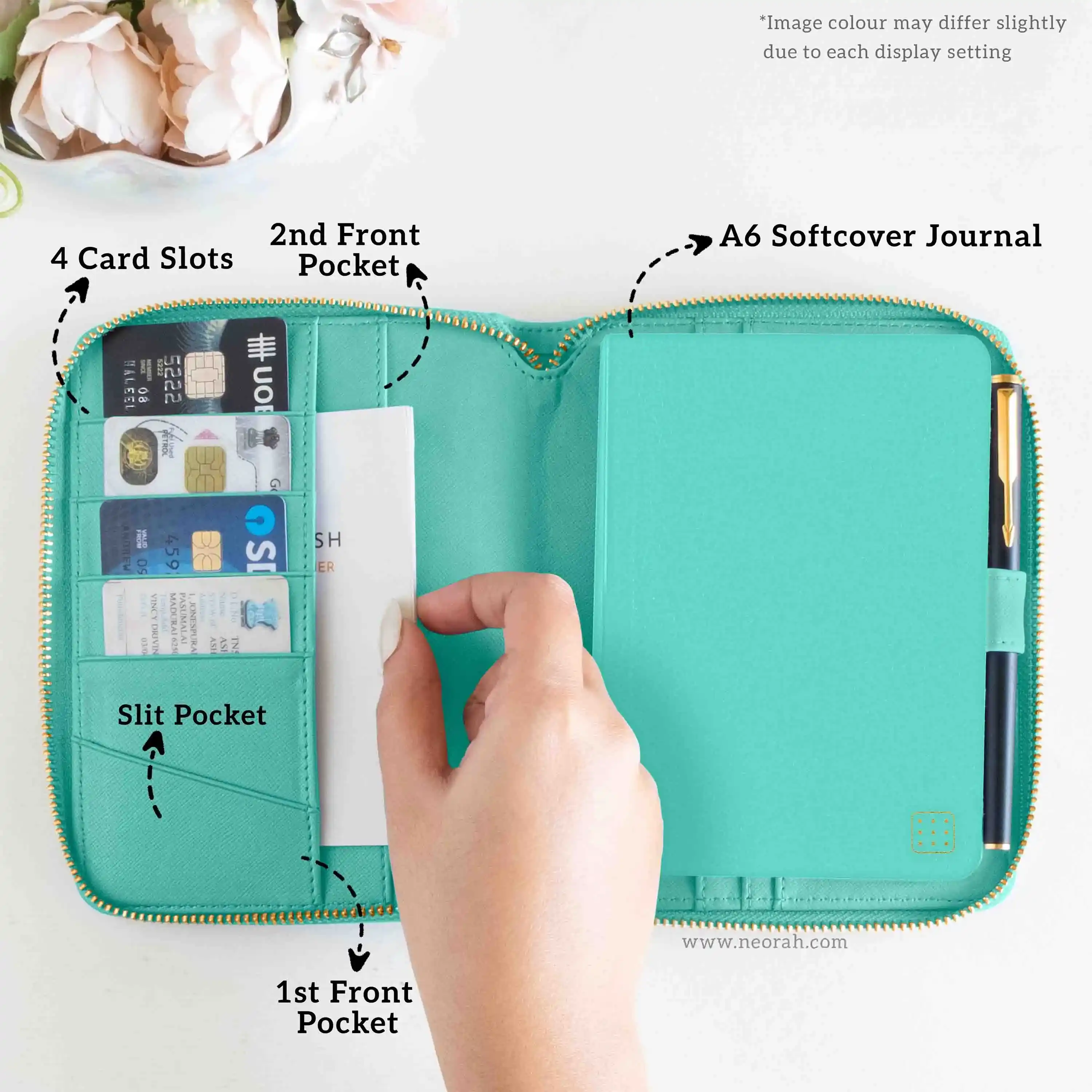 A6 - REFILLABLE QUILTED ORGANISER SLEEVE - ZIP - Image 165