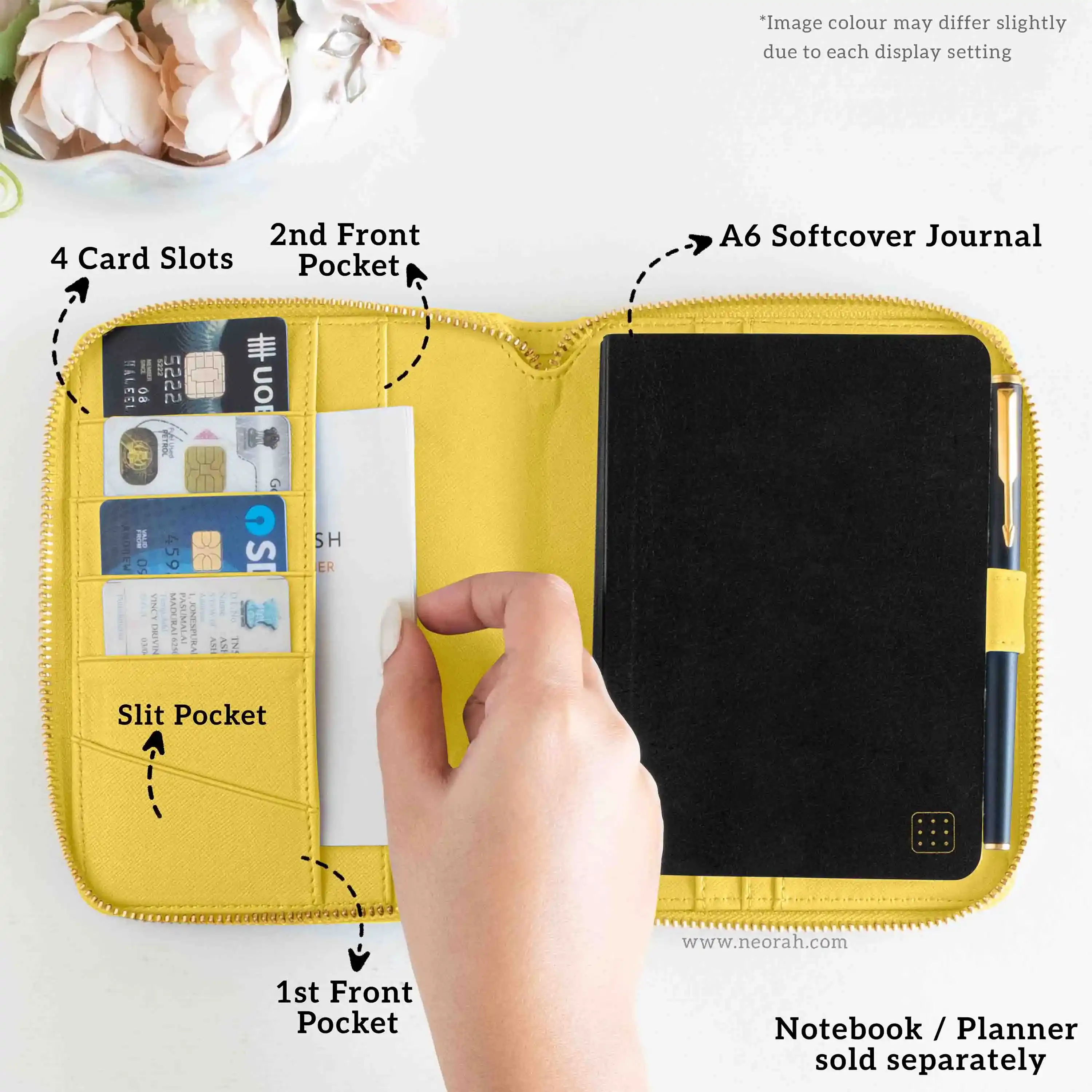 A6 - REFILLABLE QUILTED ORGANISER SLEEVE - ZIP - Image 174