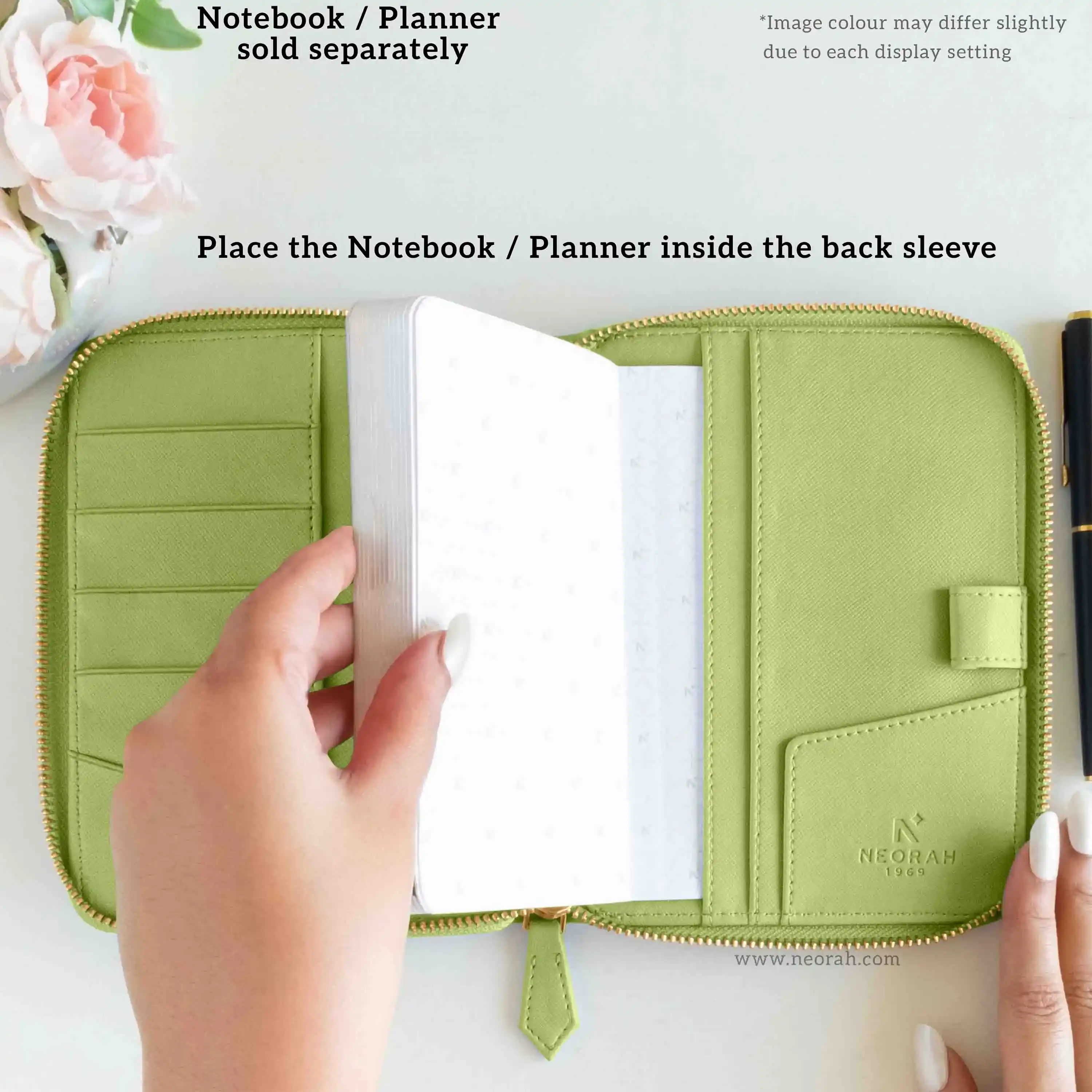 A6 - REFILLABLE QUILTED ORGANISER SLEEVE - ZIP - Image 18