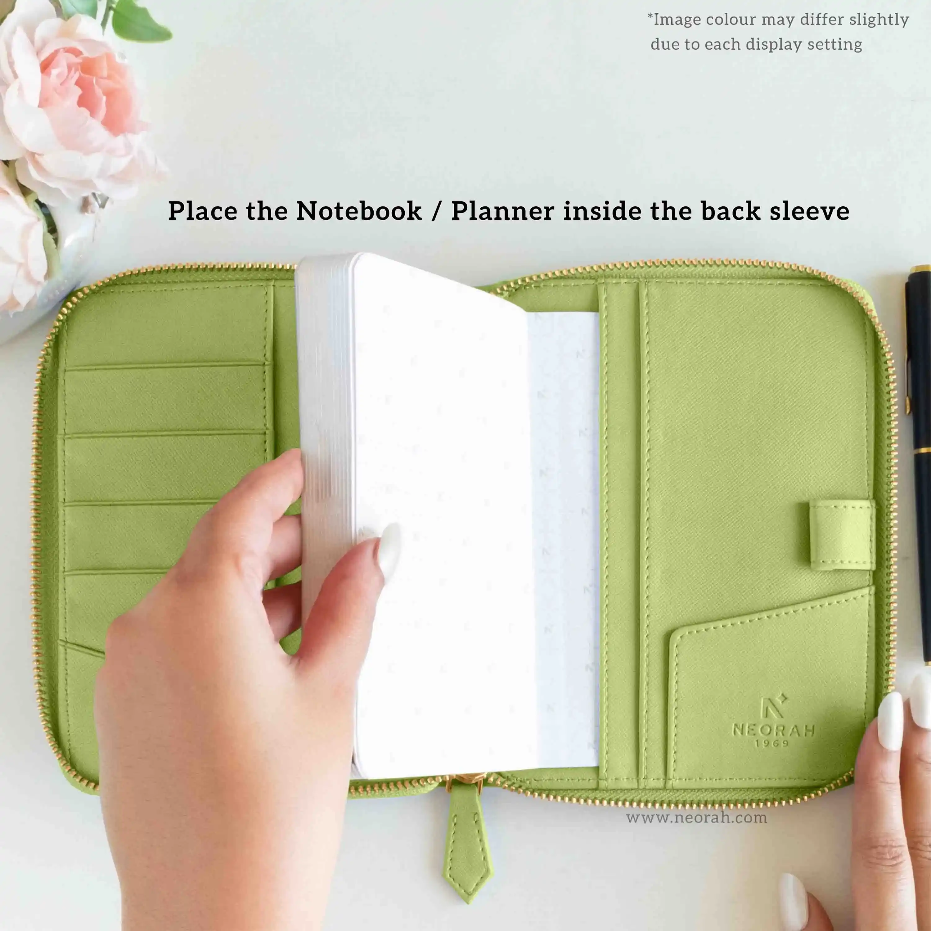 A6 - REFILLABLE QUILTED ORGANISER SLEEVE - ZIP - Image 23