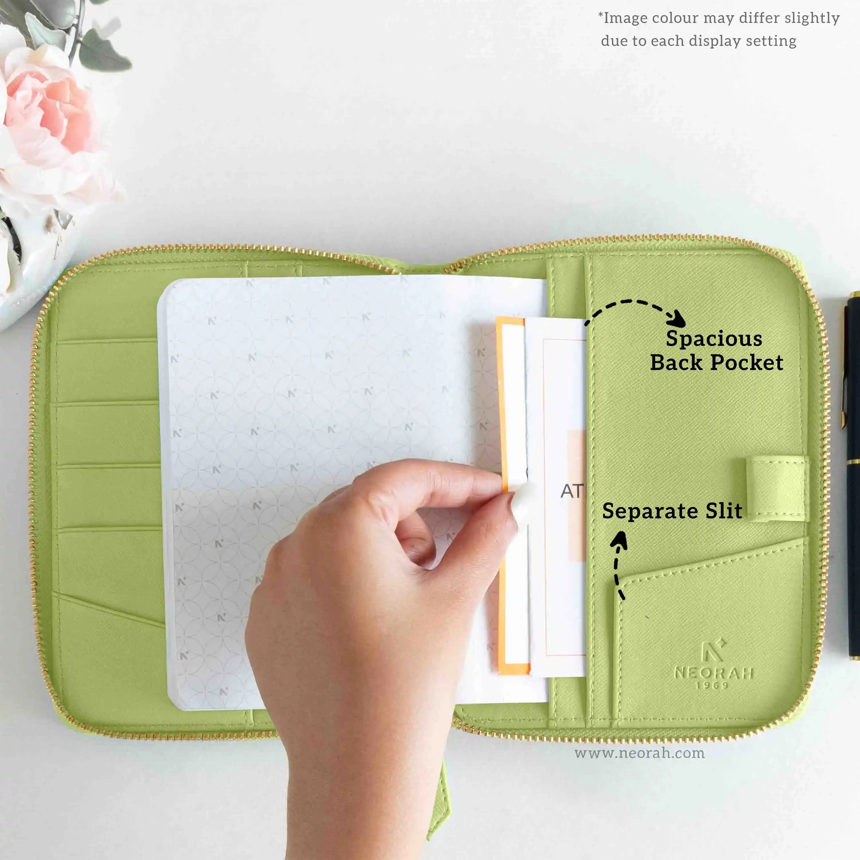 A6 - REFILLABLE QUILTED ORGANISER SLEEVE - ZIP - Image 24