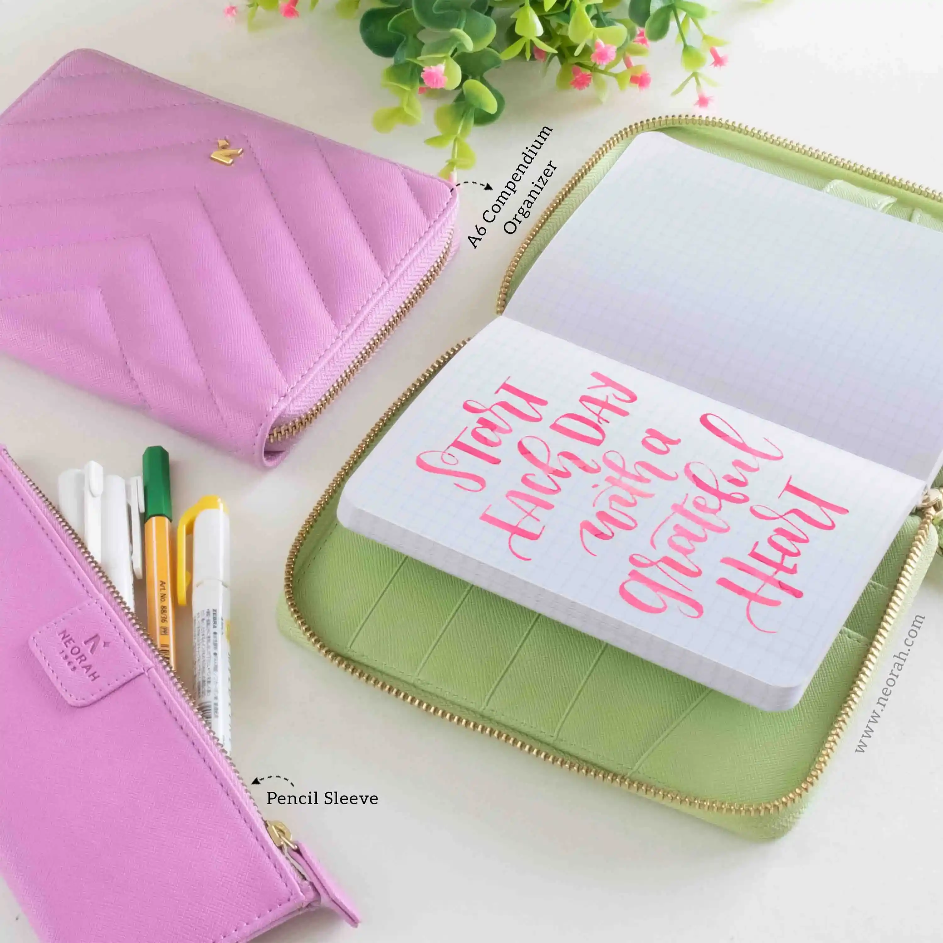 A6 - REFILLABLE QUILTED ORGANISER SLEEVE - ZIP - Image 28