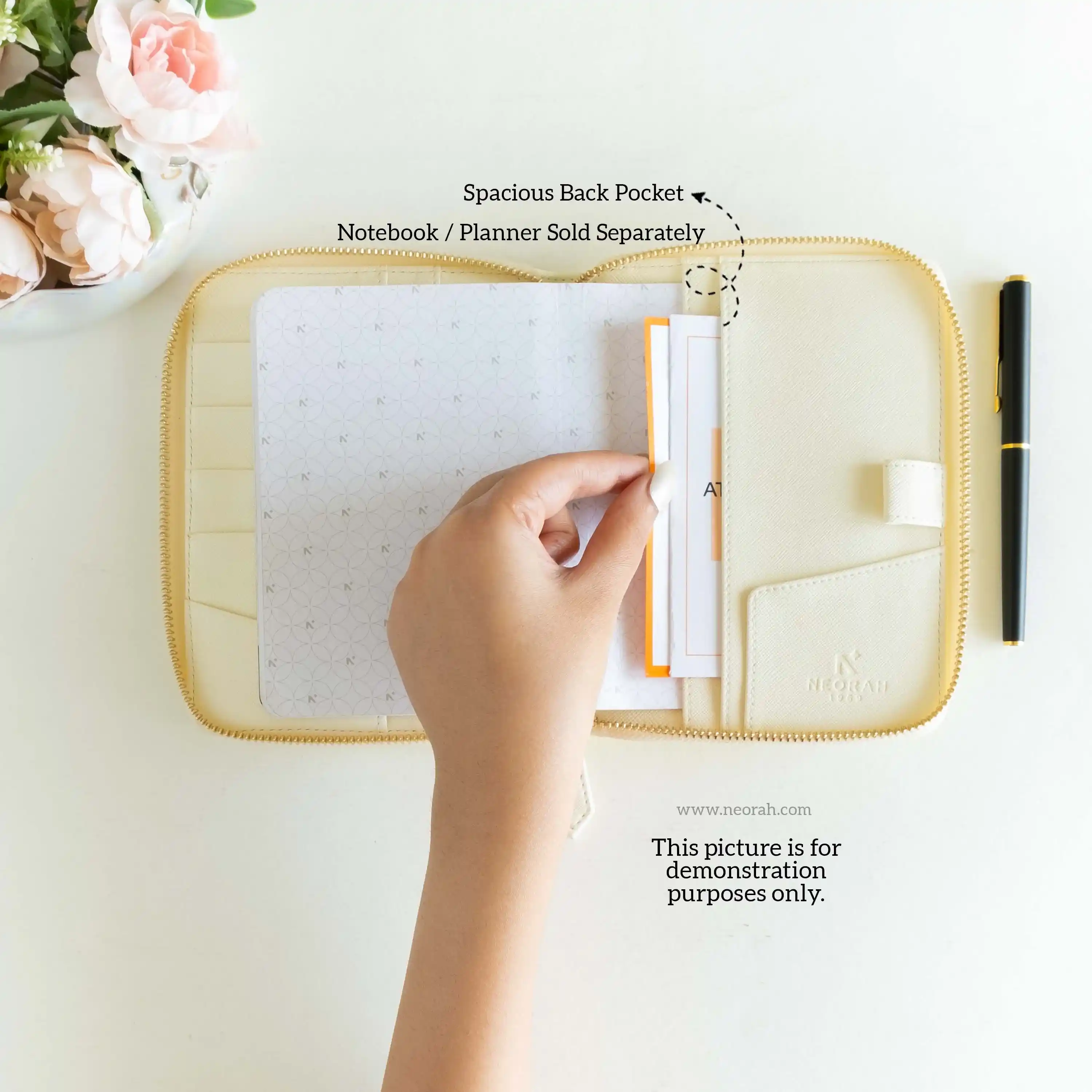 A6 - REFILLABLE QUILTED ORGANISER SLEEVE - ZIP - Image 38