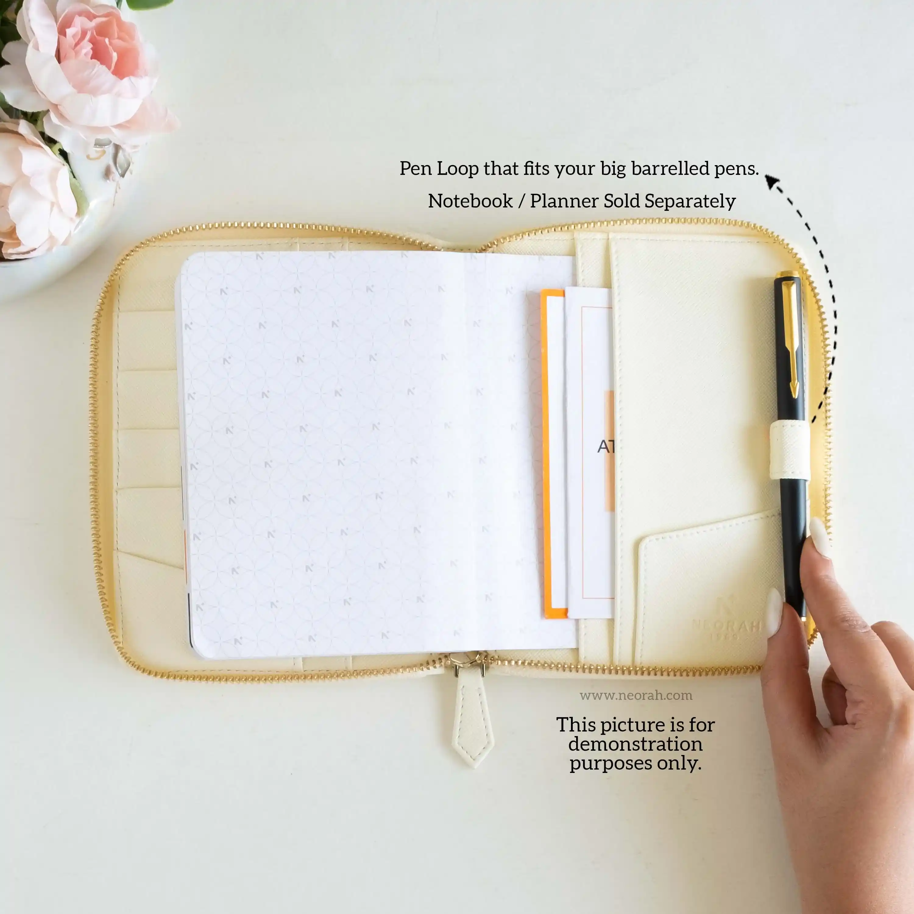 A6 - REFILLABLE QUILTED ORGANISER SLEEVE - ZIP - Image 40