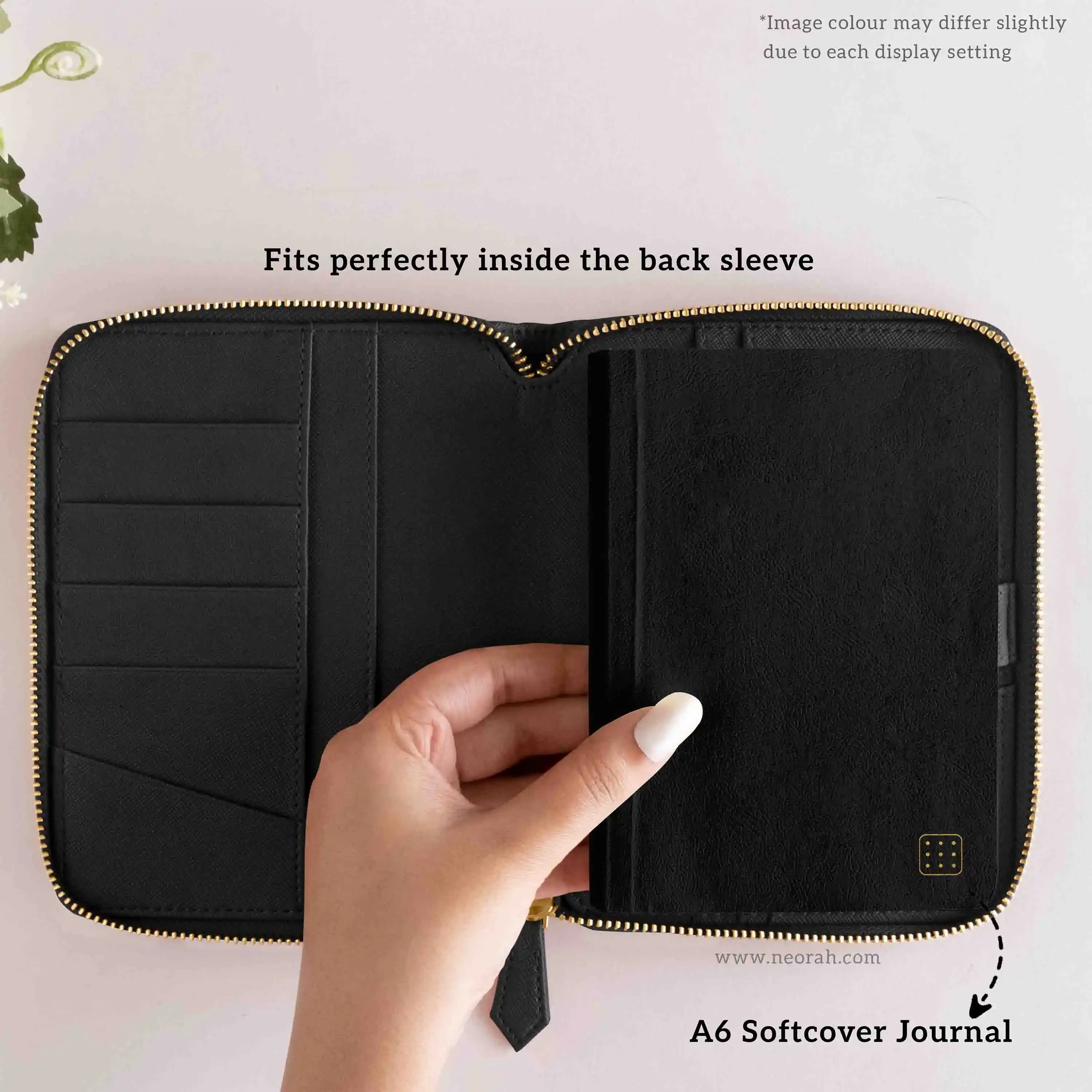 A6 - REFILLABLE QUILTED ORGANISER SLEEVE - ZIP - Image 48