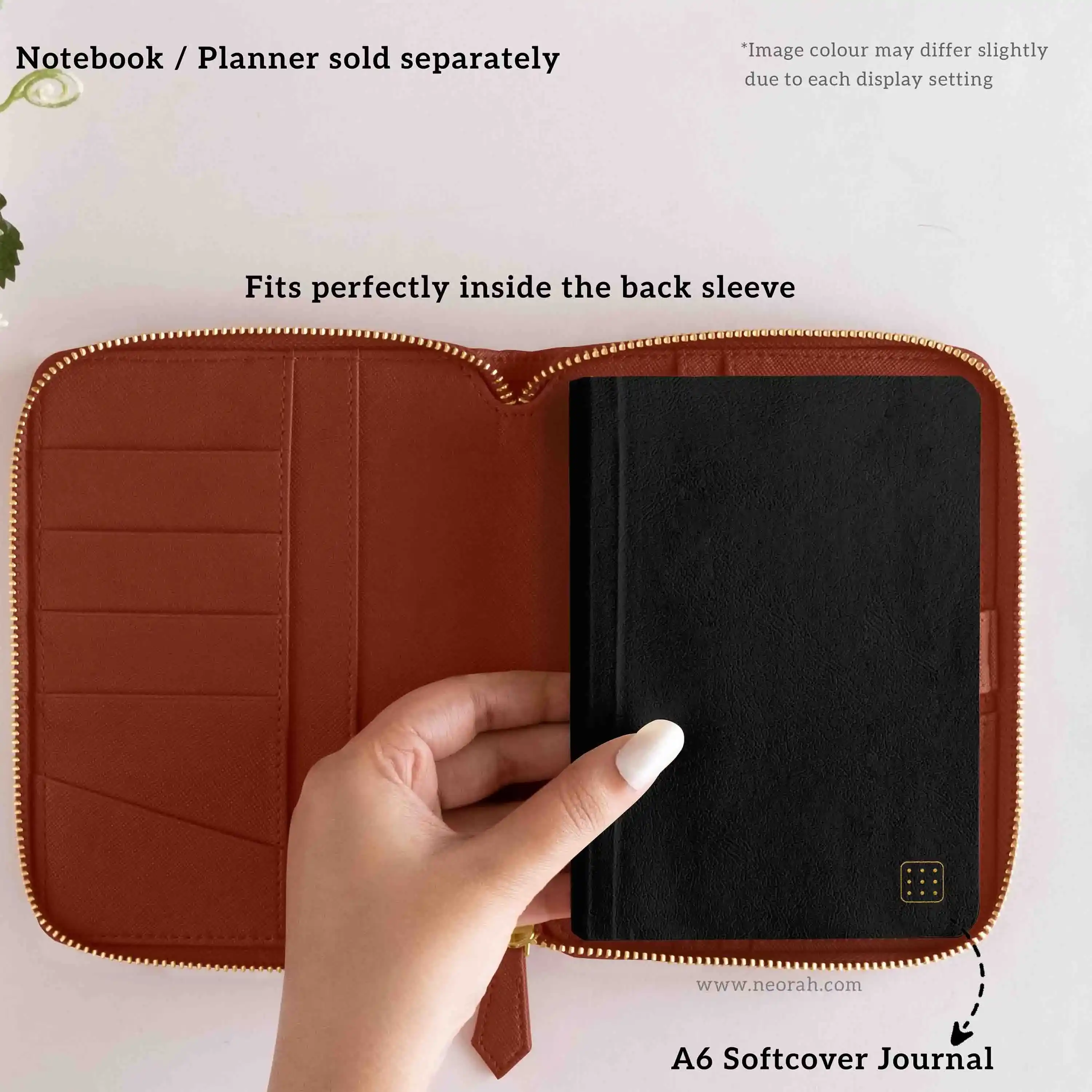 A6 - REFILLABLE QUILTED ORGANISER SLEEVE - ZIP - Image 56