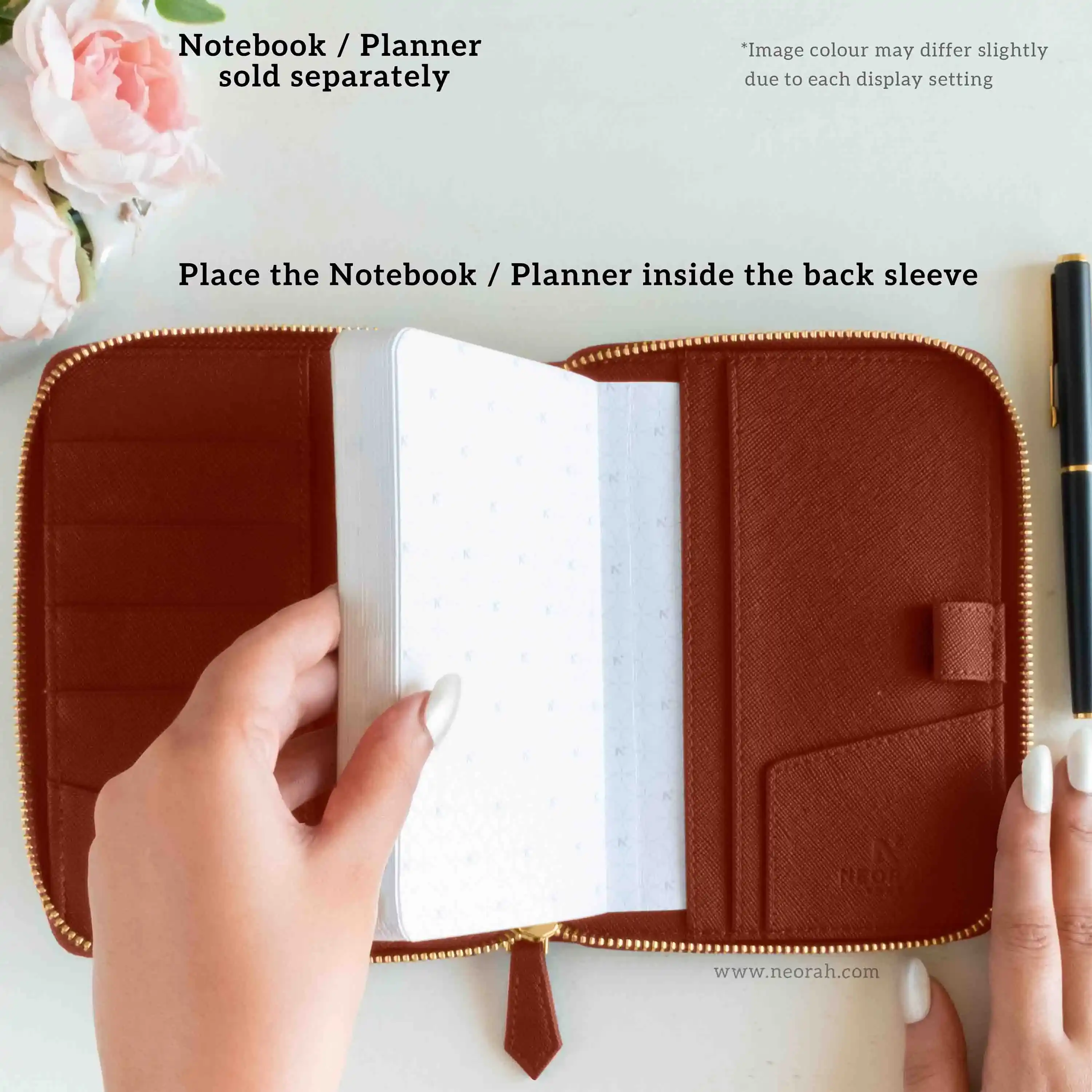 A6 - REFILLABLE QUILTED ORGANISER SLEEVE - ZIP - Image 58