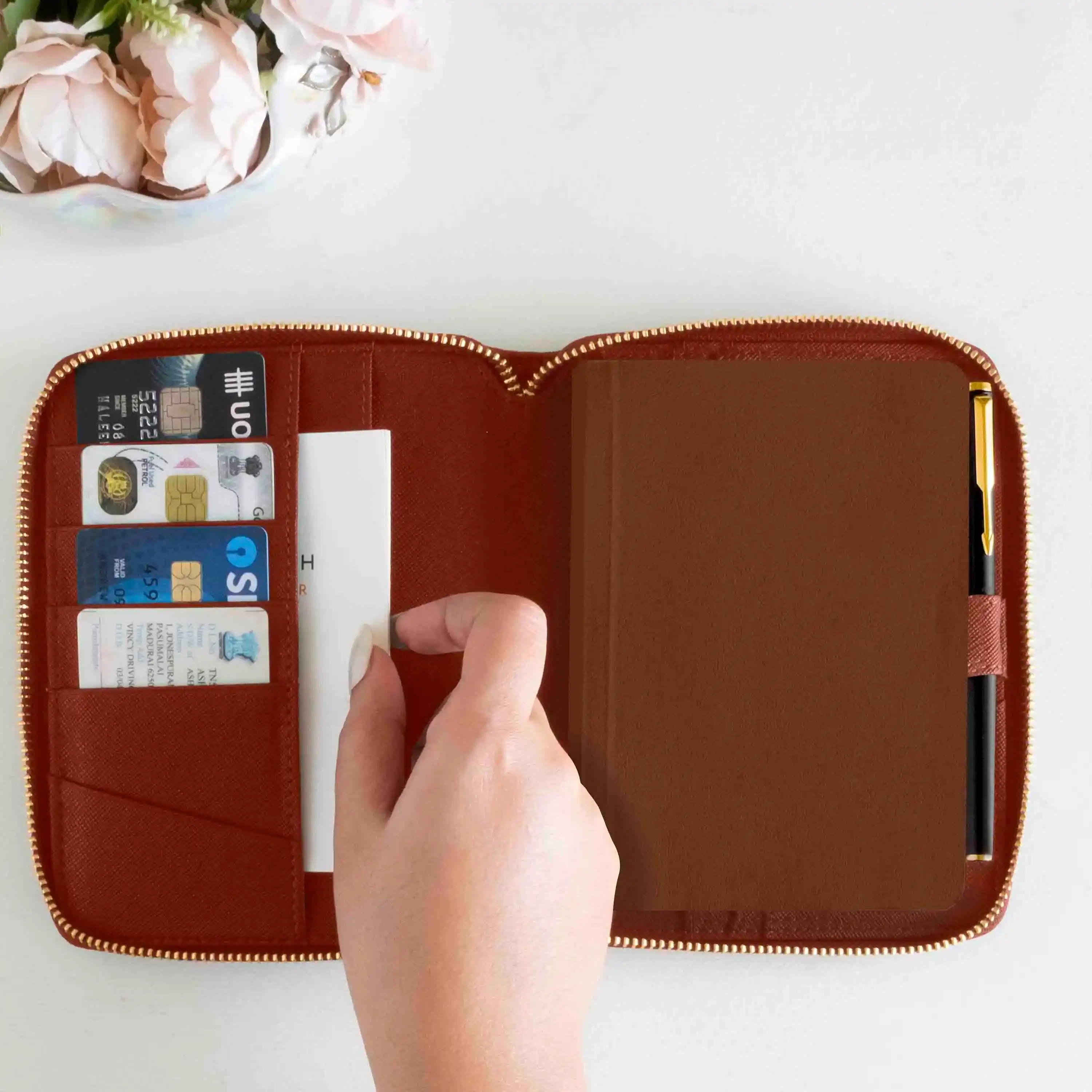 A6 - REFILLABLE QUILTED ORGANISER SLEEVE - ZIP - Image 62