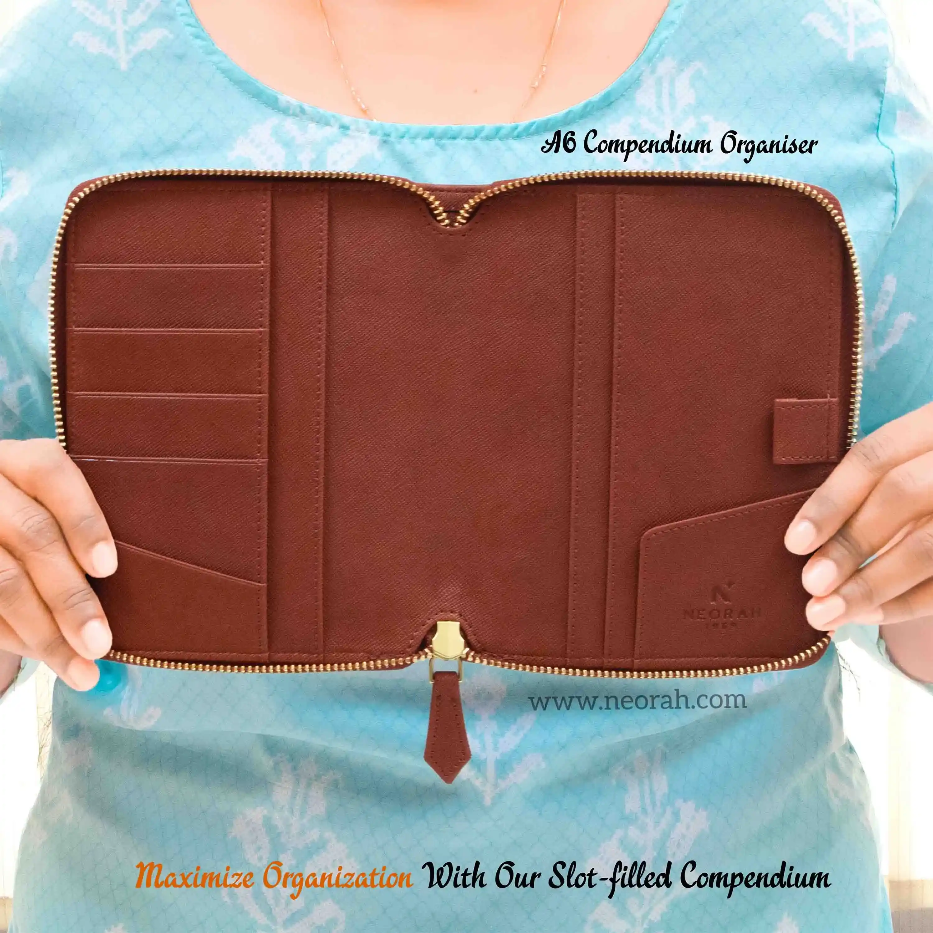 A6 - REFILLABLE QUILTED ORGANISER SLEEVE - ZIP - Image 66