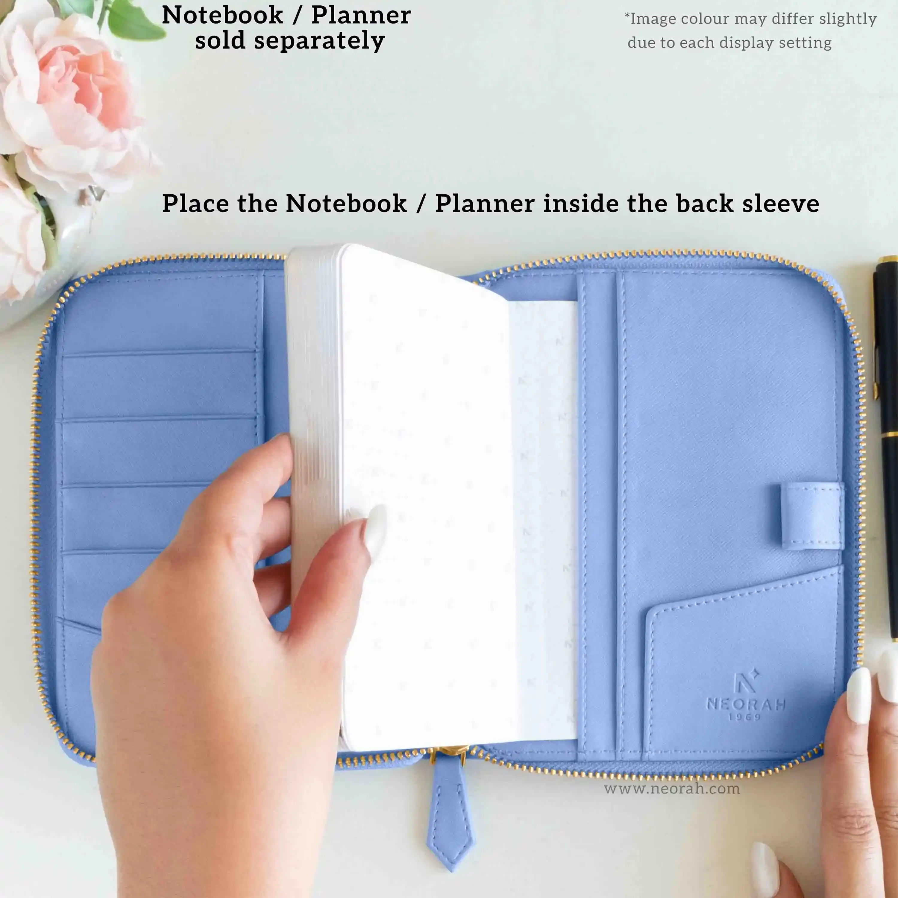 A6 - REFILLABLE QUILTED ORGANISER SLEEVE - ZIP - Image 72