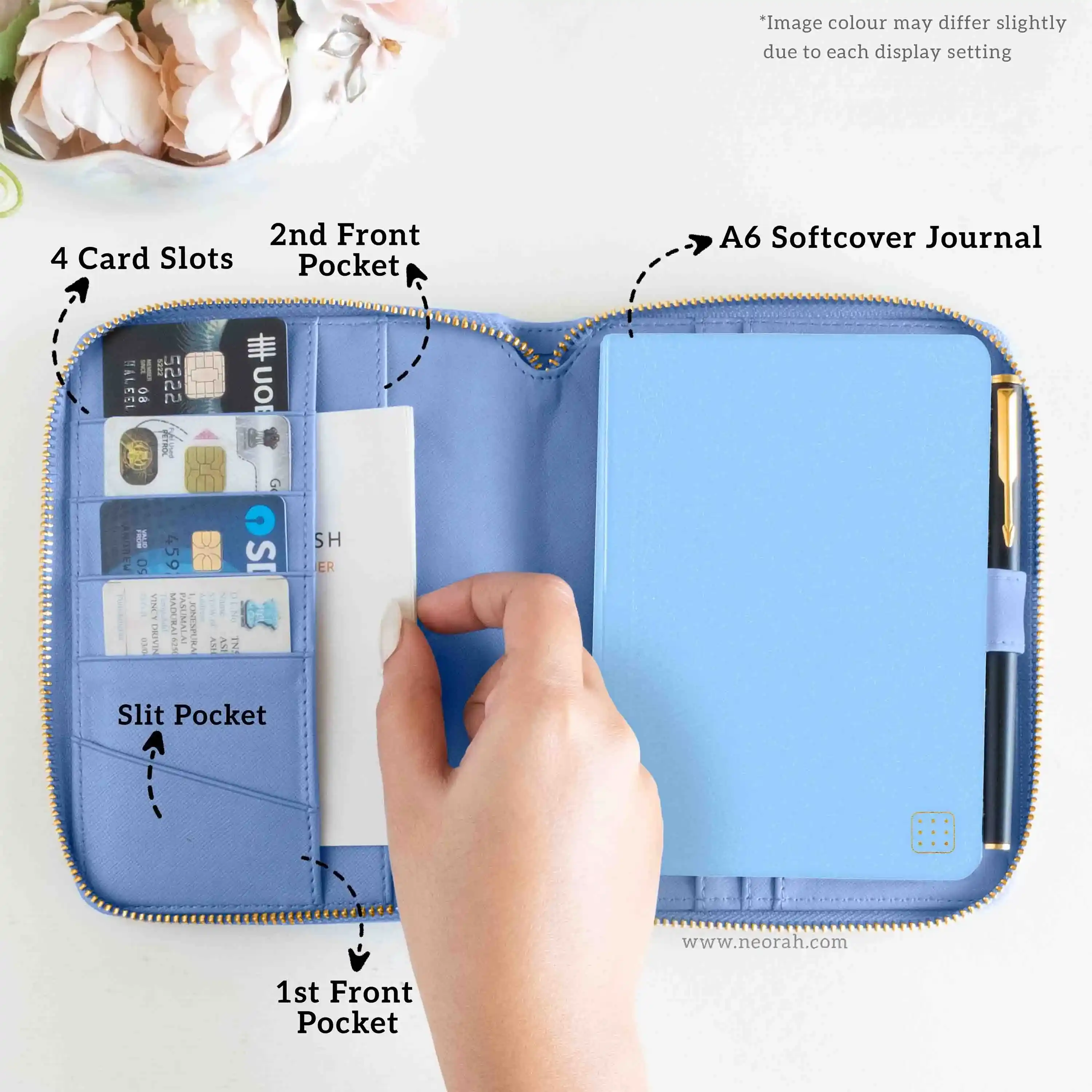 A6 - REFILLABLE QUILTED ORGANISER SLEEVE - ZIP - Image 76