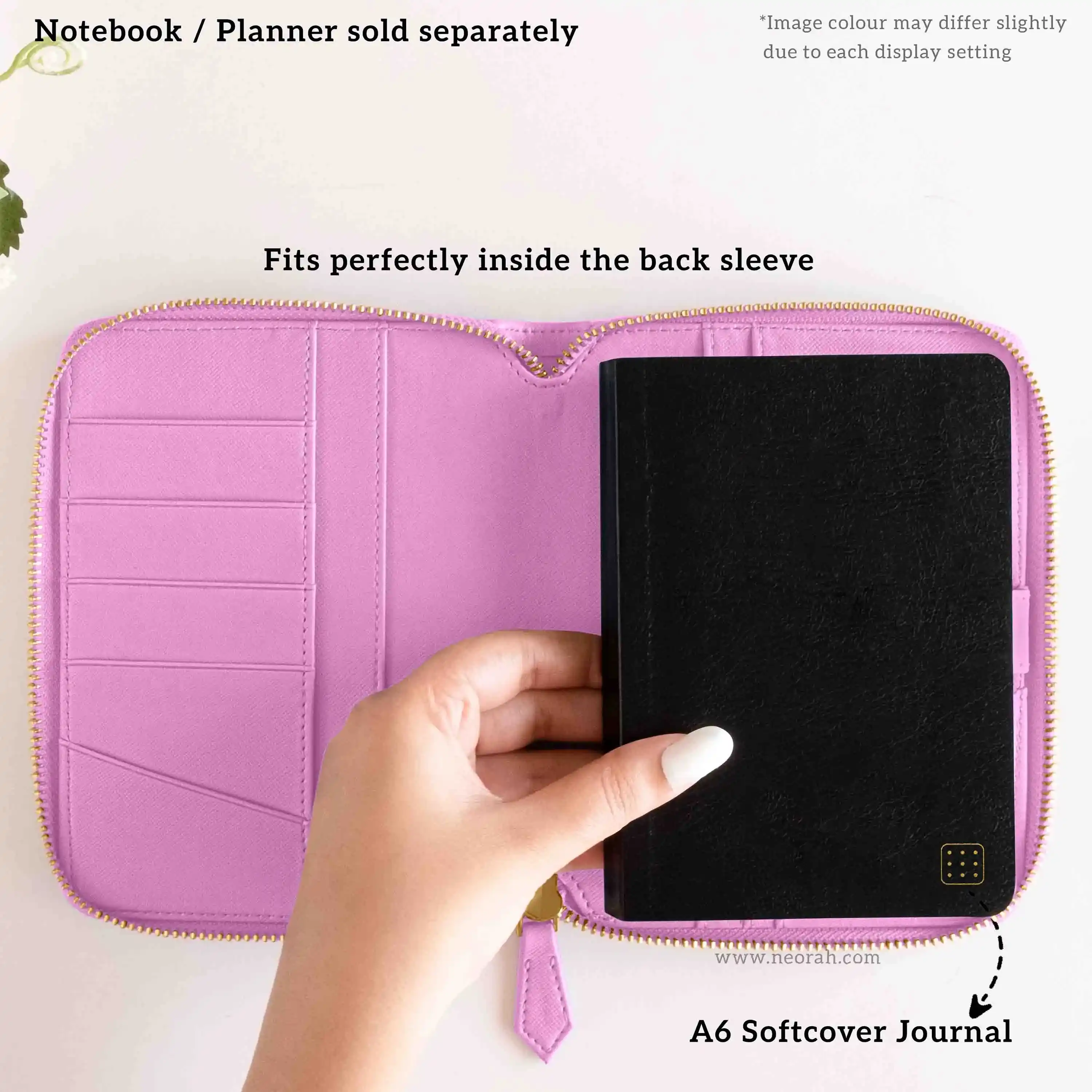 A6 - REFILLABLE QUILTED ORGANISER SLEEVE - ZIP - Image 85