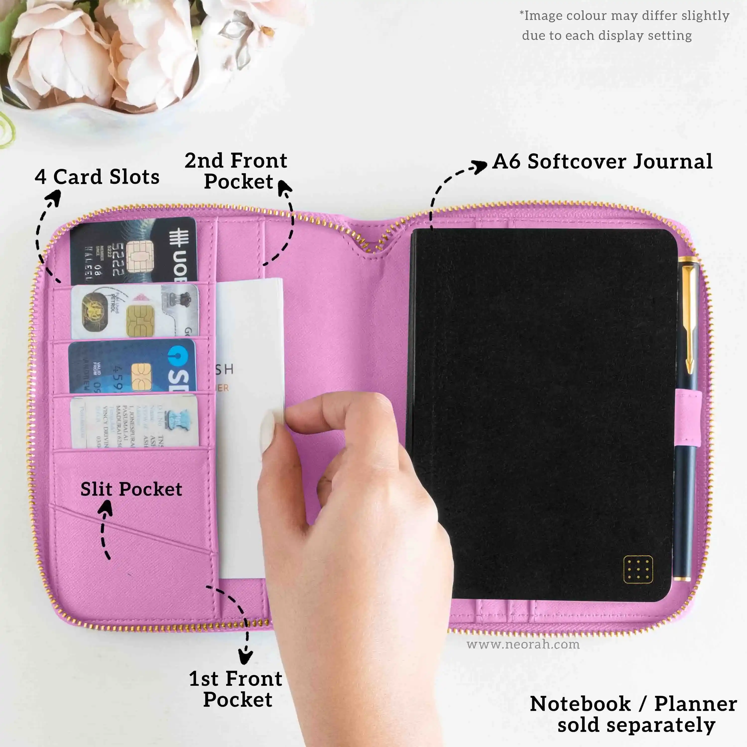 A6 - REFILLABLE QUILTED ORGANISER SLEEVE - ZIP - Image 86
