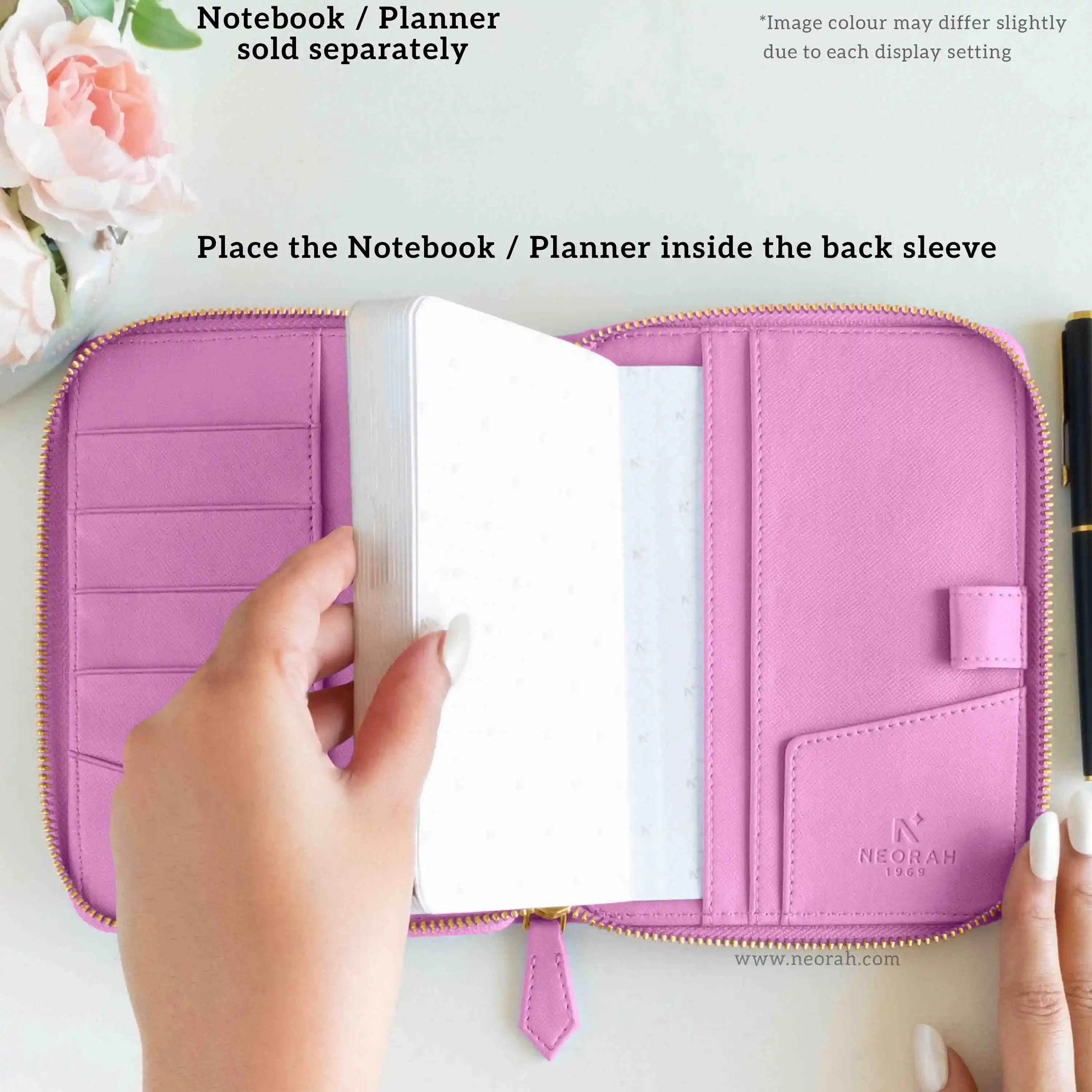 A6 - REFILLABLE QUILTED ORGANISER SLEEVE - ZIP - Image 87