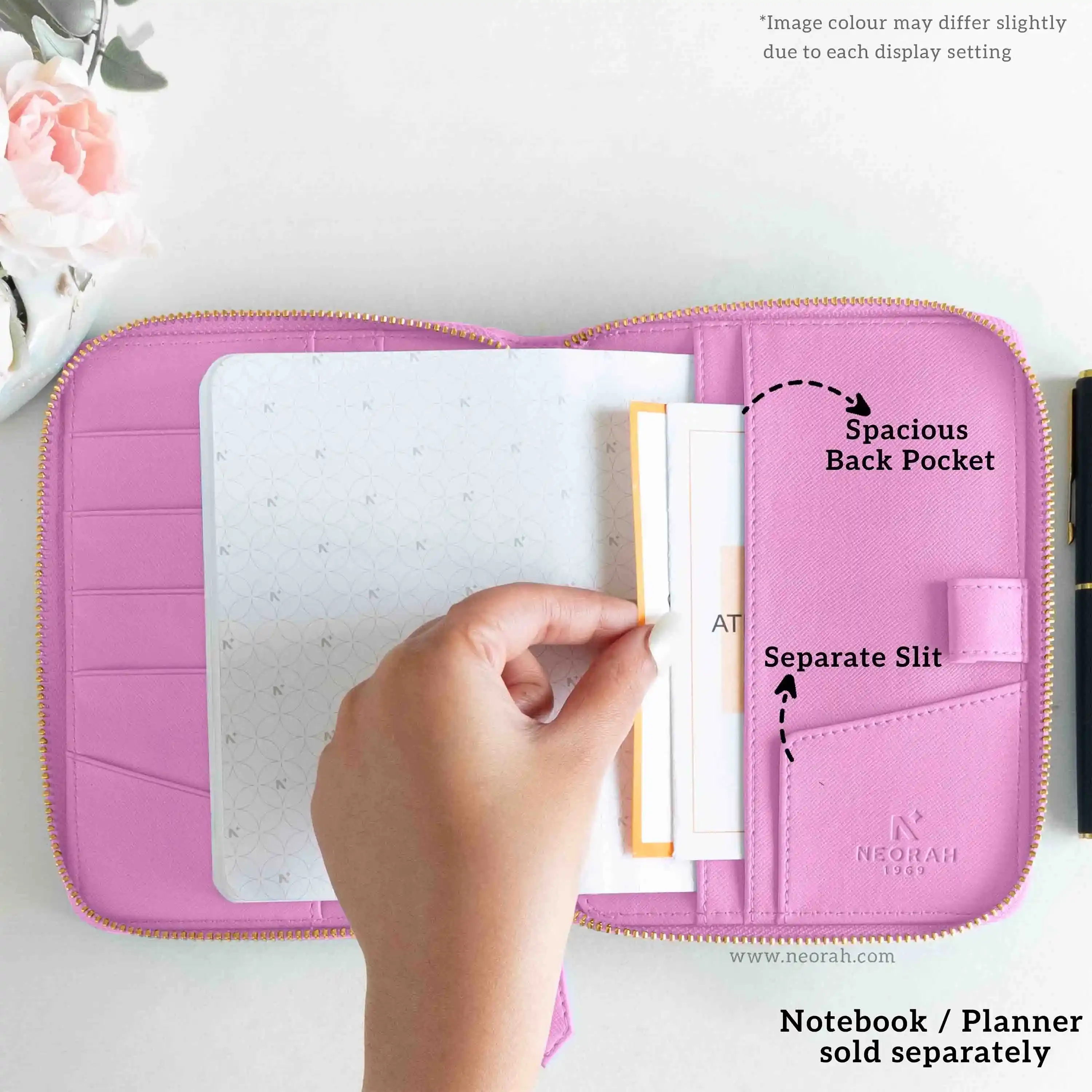A6 - REFILLABLE QUILTED ORGANISER SLEEVE - ZIP - Image 88