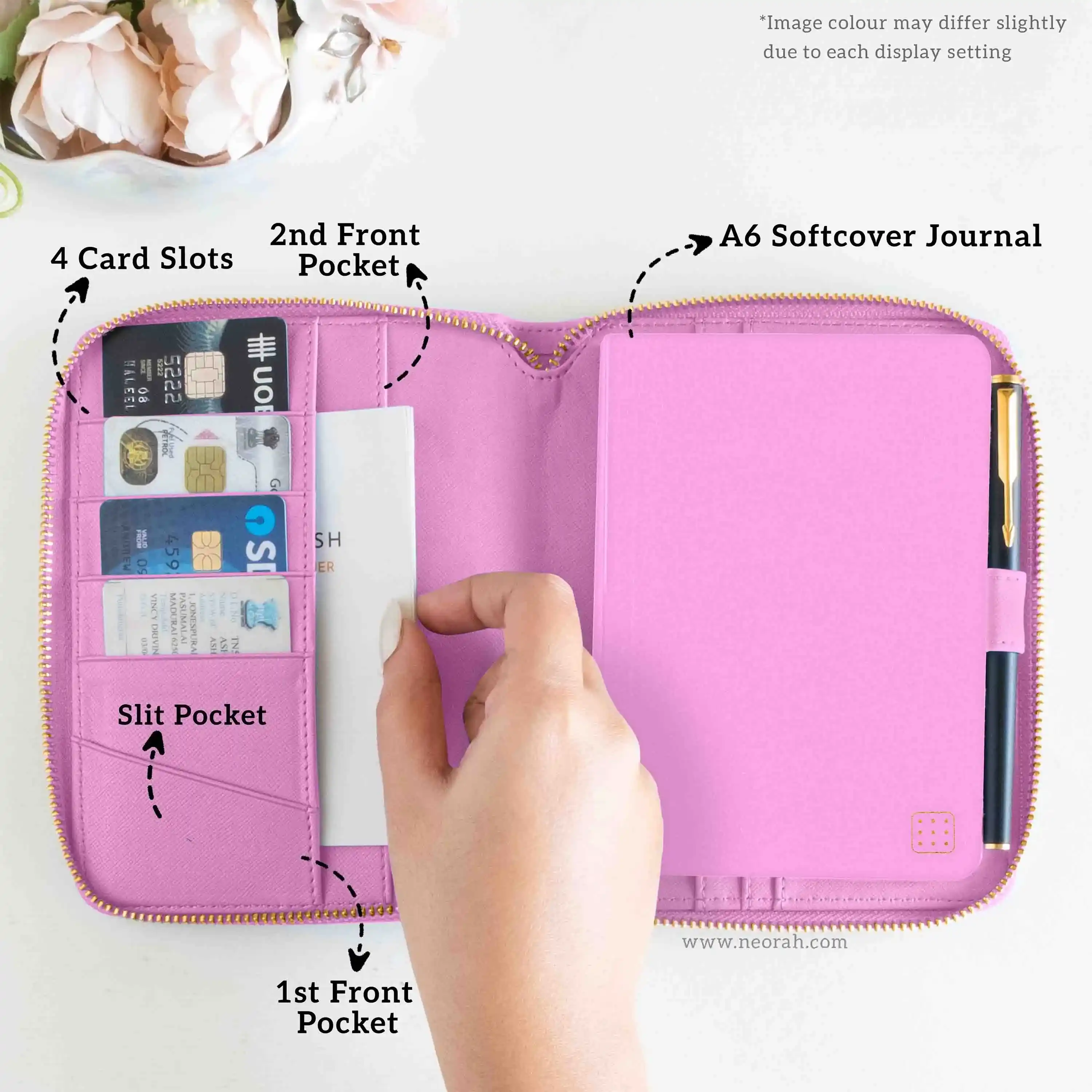 A6 - REFILLABLE QUILTED ORGANISER SLEEVE - ZIP - Image 91