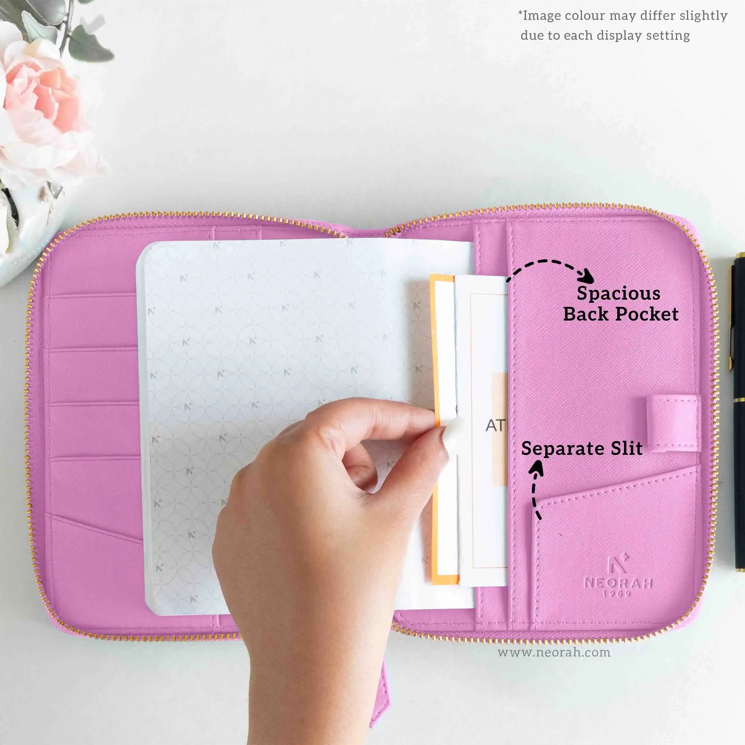 A6 - REFILLABLE QUILTED ORGANISER SLEEVE - ZIP - Image 93