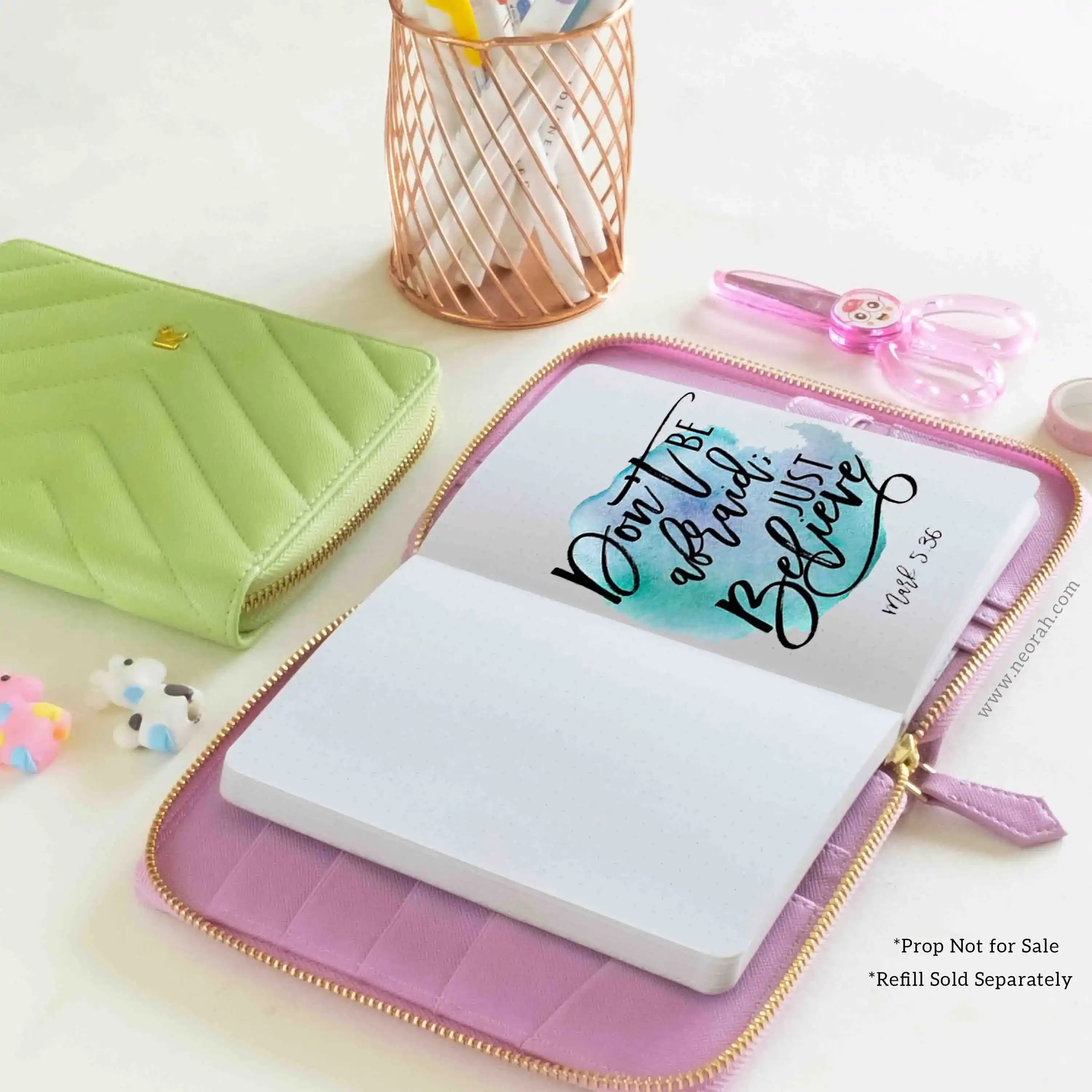 A6 - REFILLABLE QUILTED ORGANISER SLEEVE - ZIP - Image 96