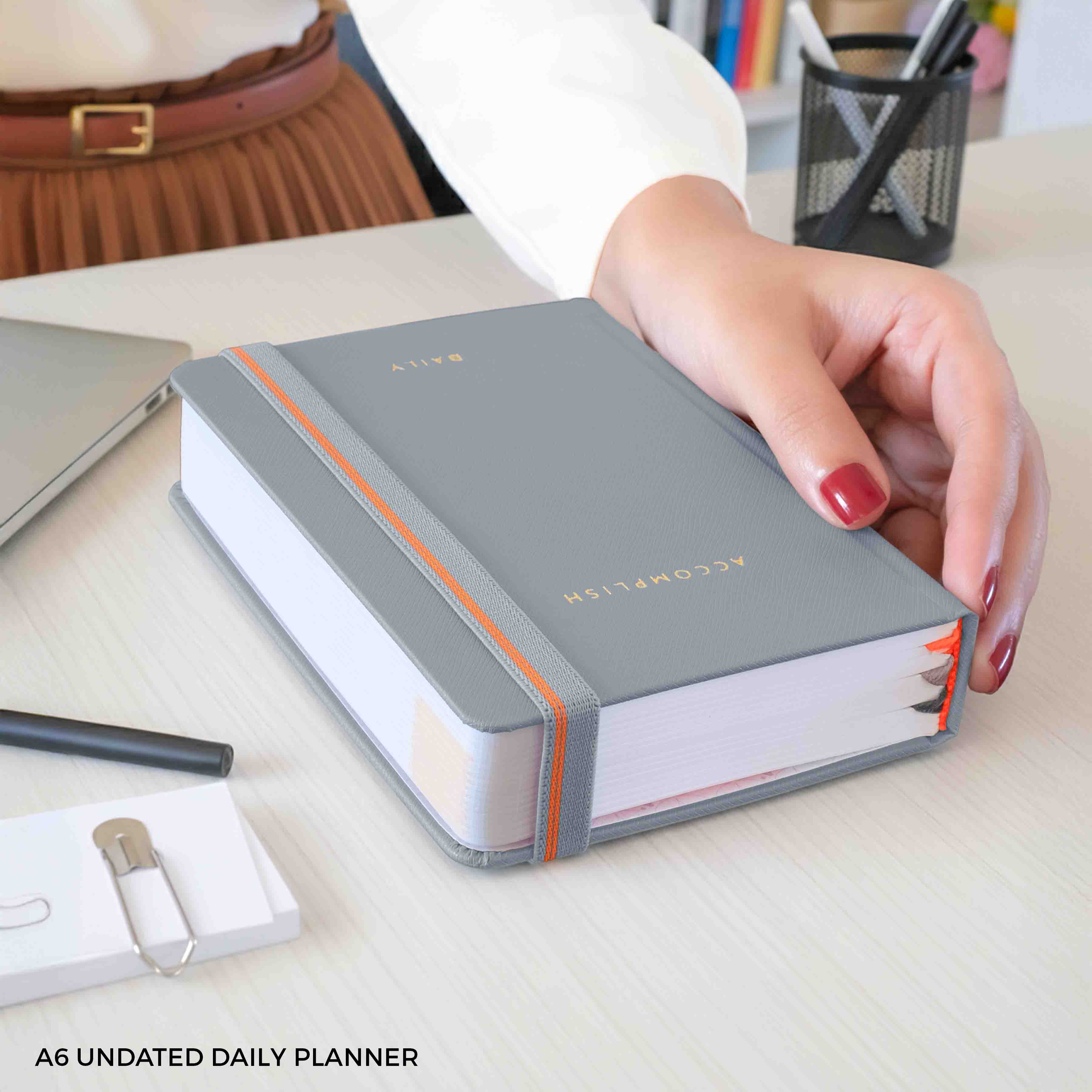 A6 - UNDATED - DAILY PLANNER - HARD COVER - Image 12