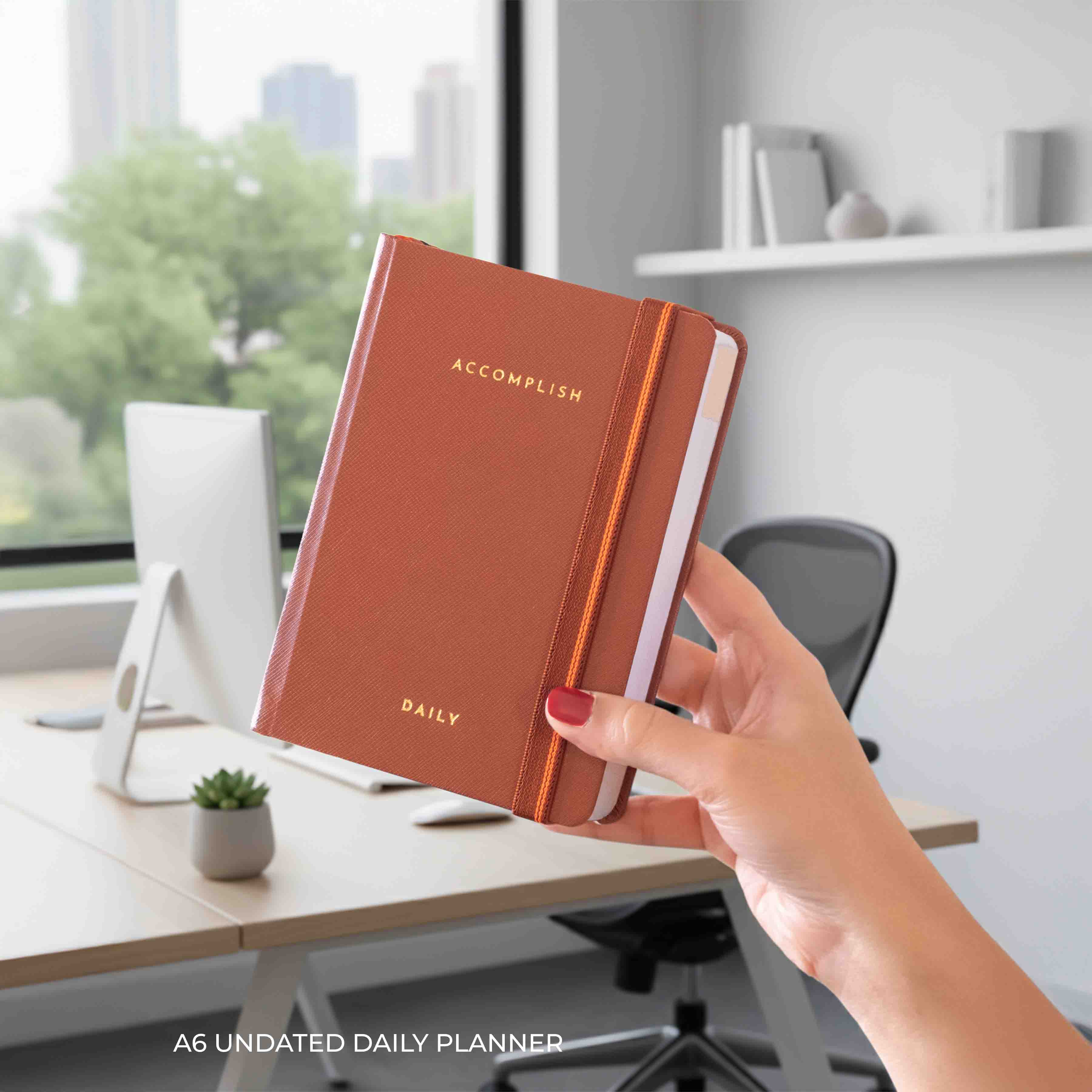 A6 - UNDATED - DAILY PLANNER - HARD COVER - Image 58