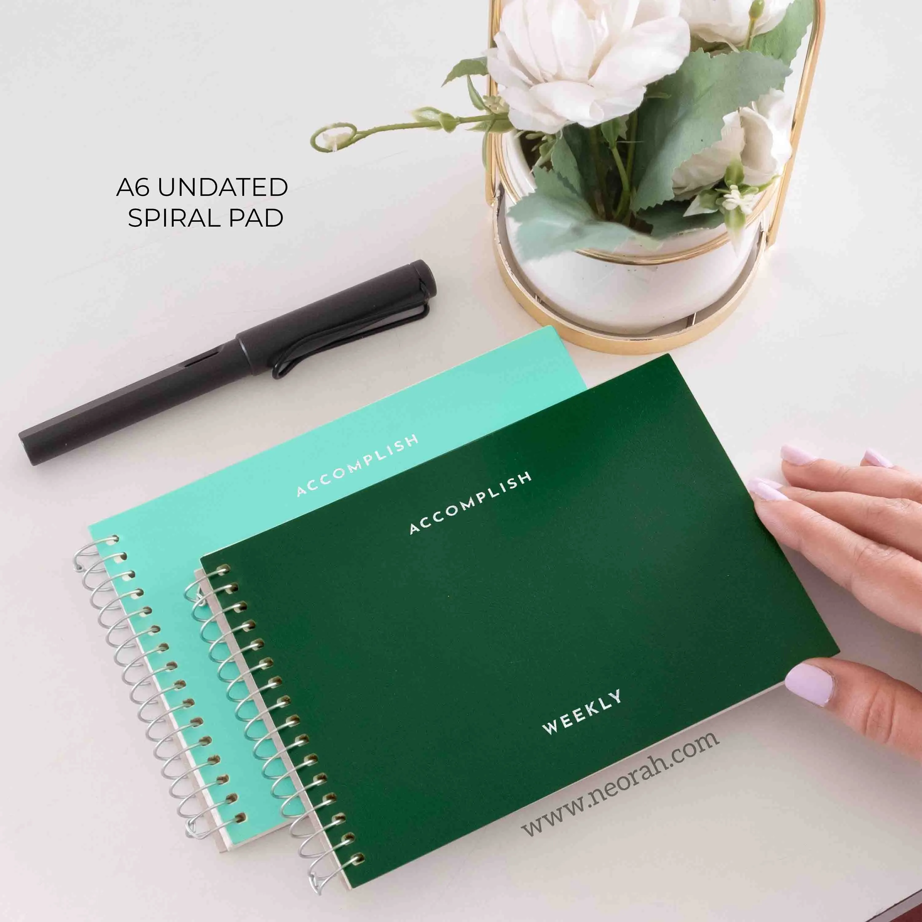 A6- UNDATED PLANNER- SOFT COVER - SPIRAL PAD - Image 12