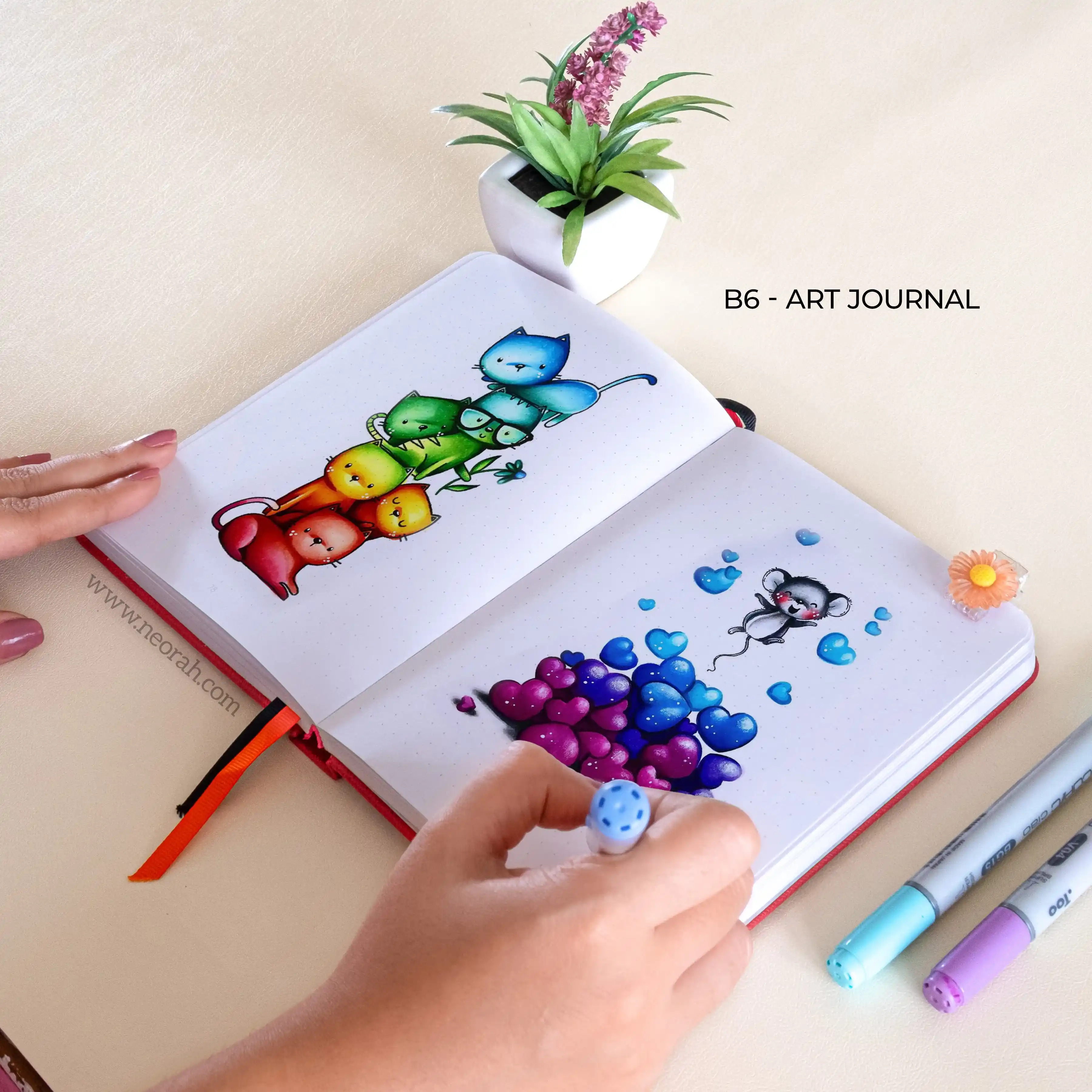B6 - ART JOURNAL - DOT GRID - 200 GSM - Image 28