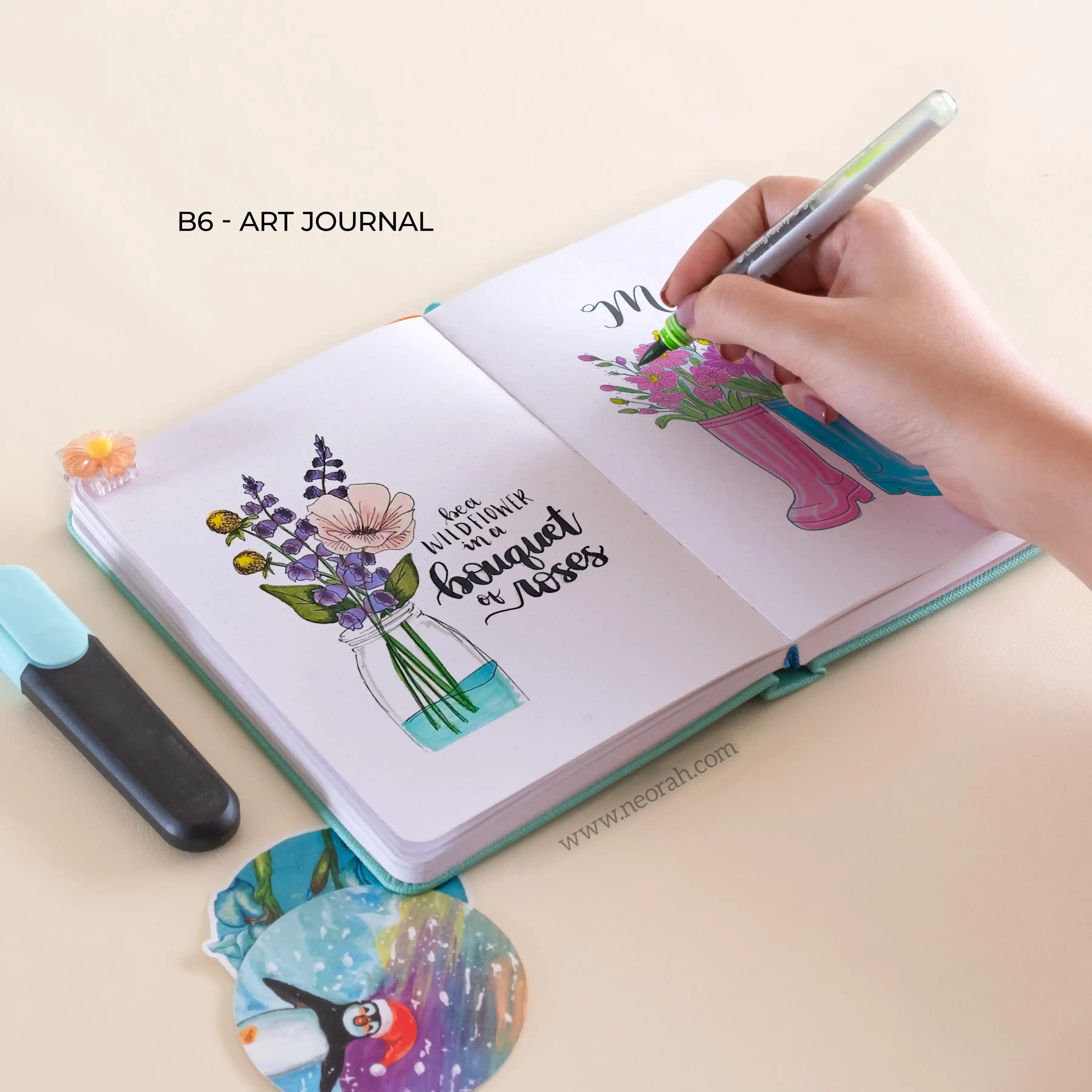 B6 - ART JOURNAL - DOT GRID - 200 GSM - Image 38