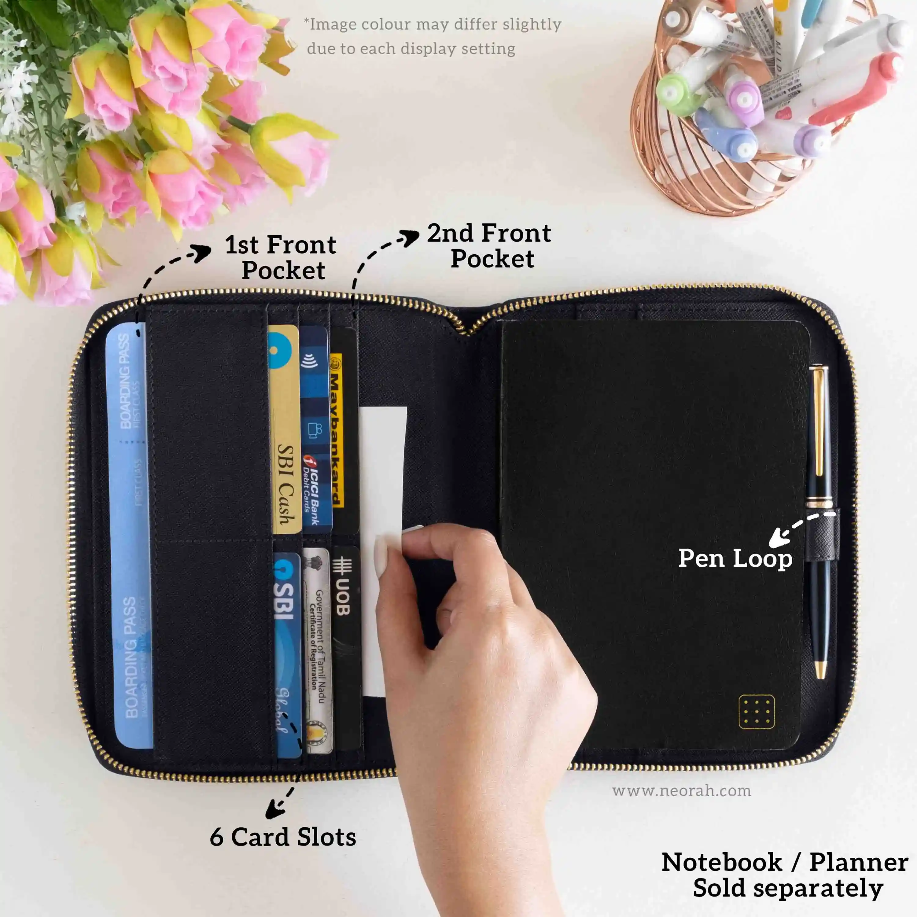 B6 - REFILLABLE QUILTED ORGANISER SLEEVE - ZIP - Image 21