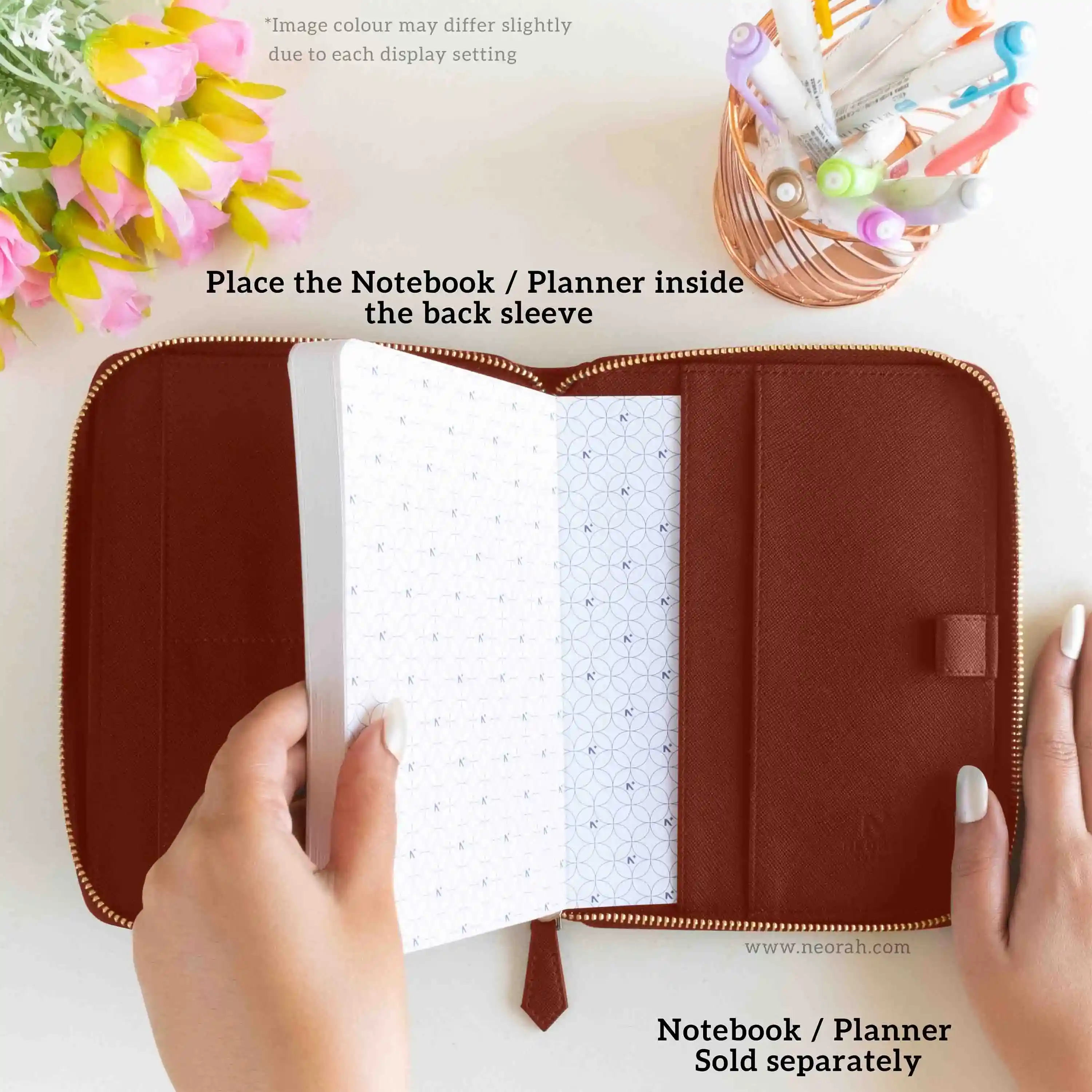 B6 - REFILLABLE QUILTED ORGANISER SLEEVE - ZIP - Image 31