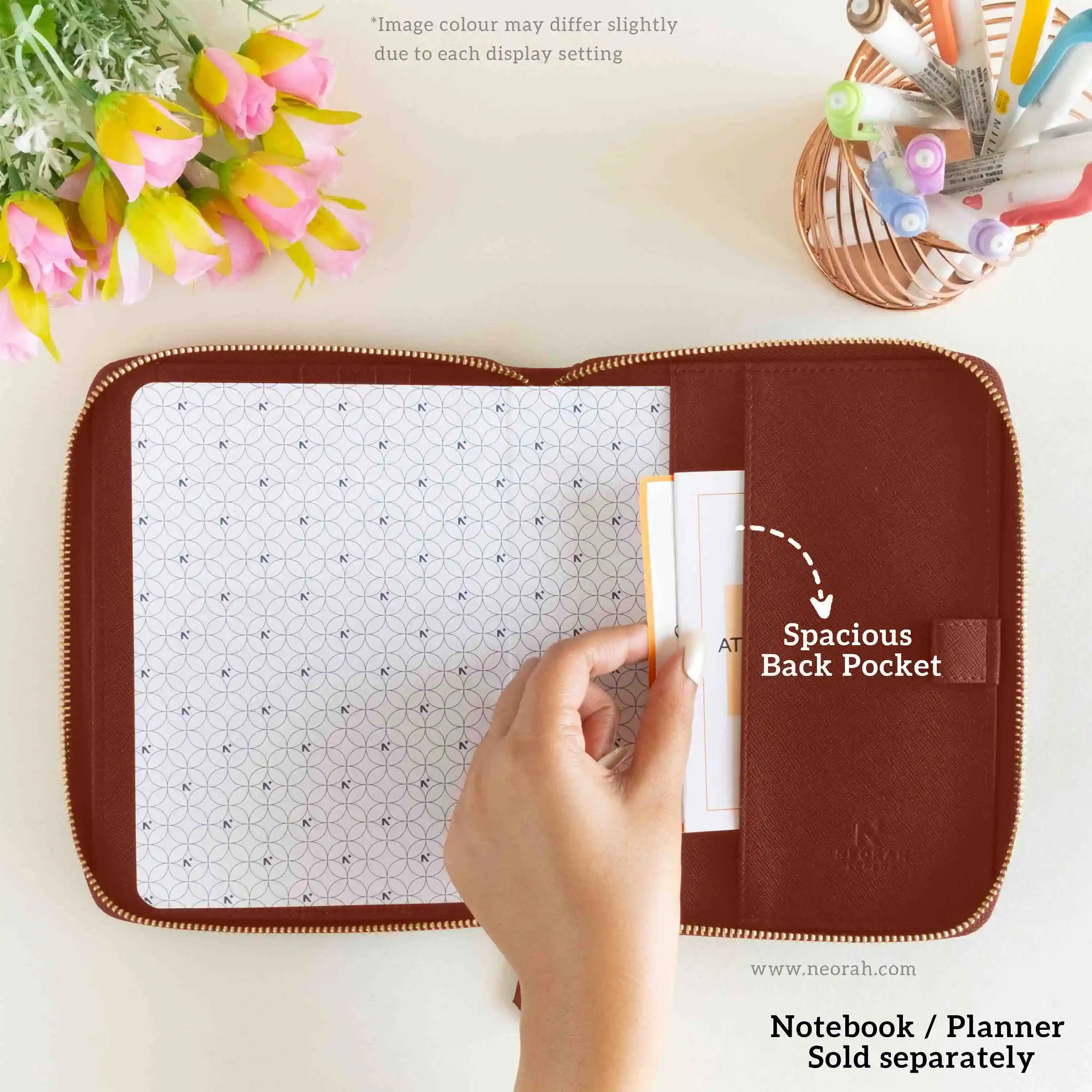 B6 - REFILLABLE QUILTED ORGANISER SLEEVE - ZIP - Image 32