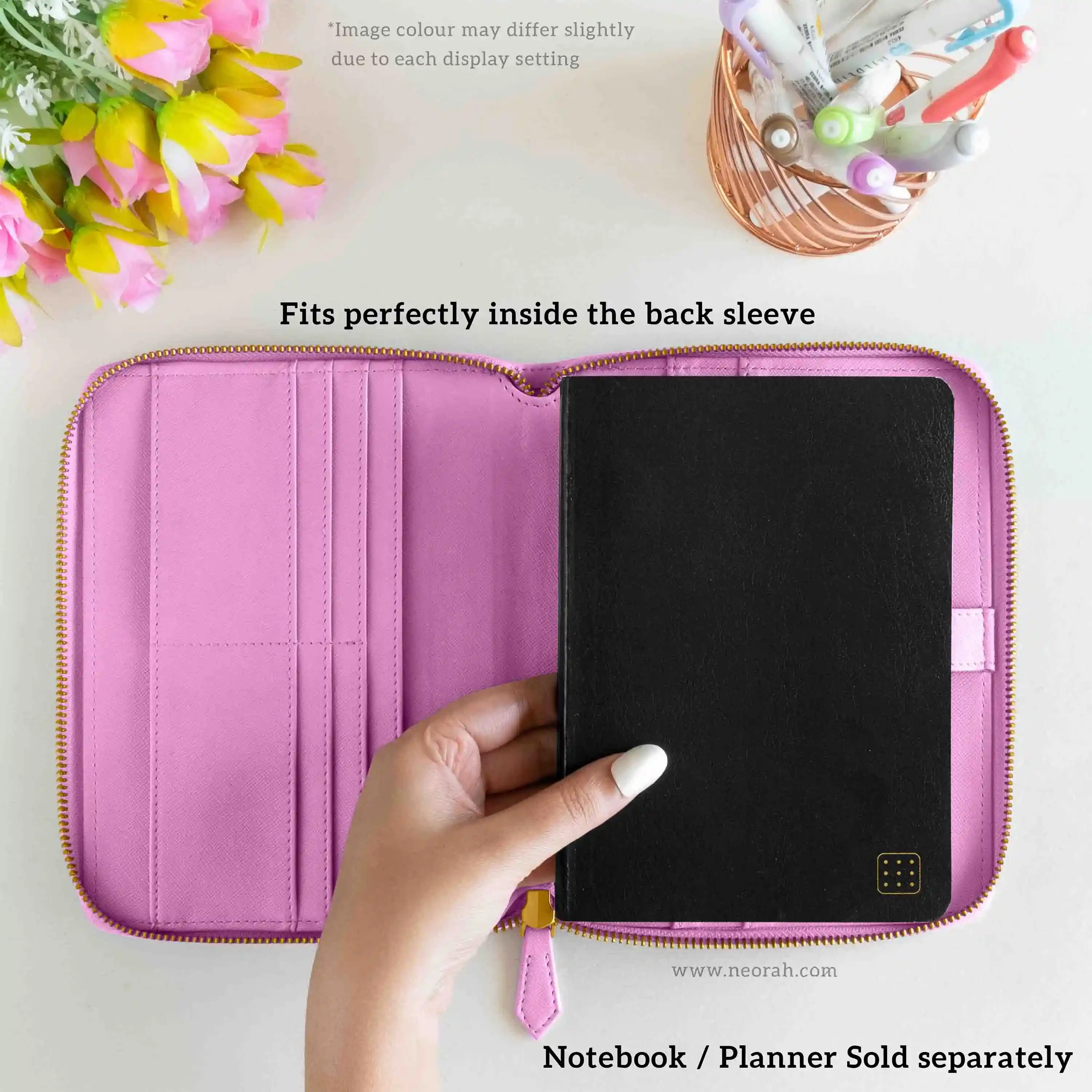 B6 - REFILLABLE QUILTED ORGANISER SLEEVE - ZIP - Image 48