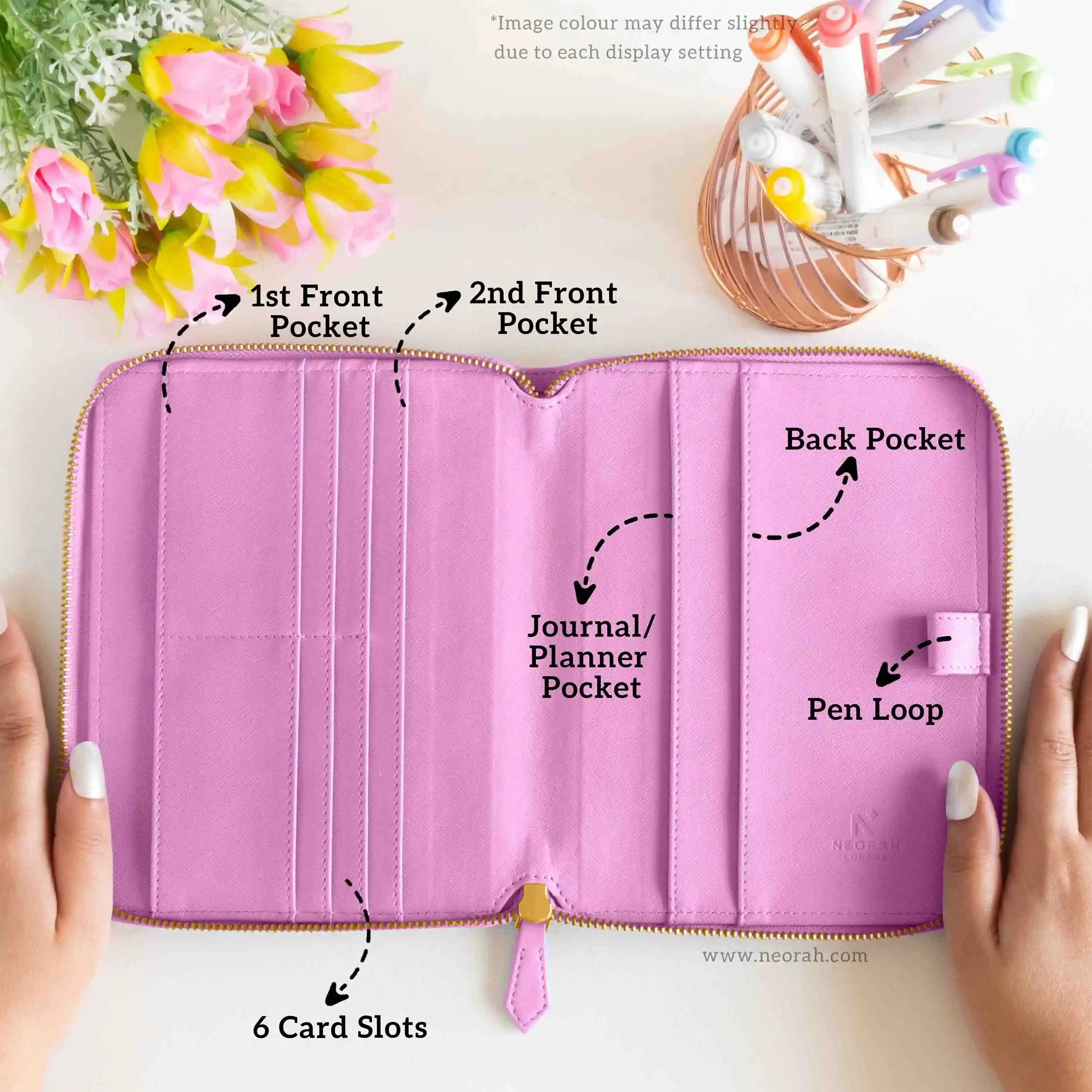 B6 - REFILLABLE QUILTED ORGANISER SLEEVE - ZIP - Image 53