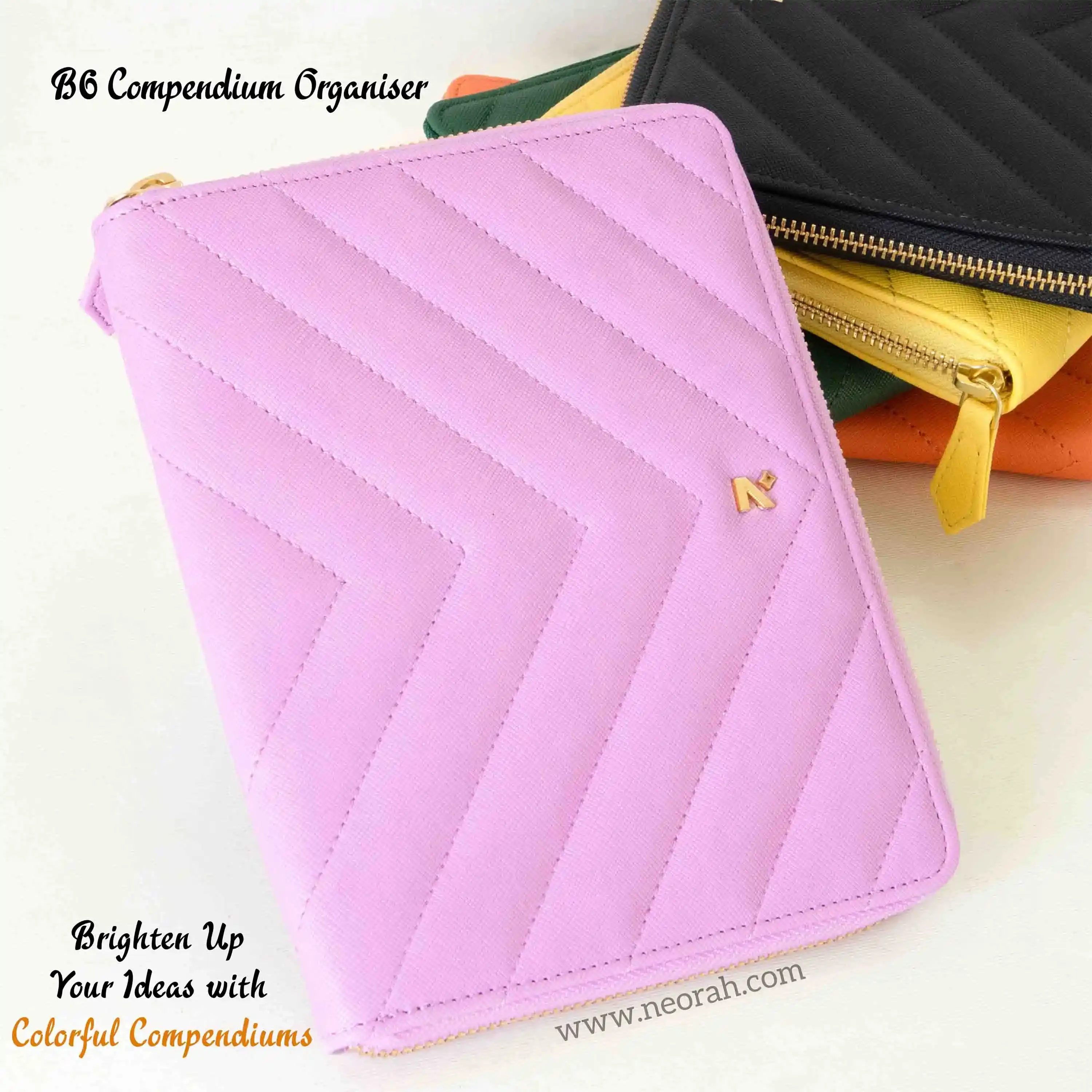 B6 - REFILLABLE QUILTED ORGANISER SLEEVE - ZIP - Image 54
