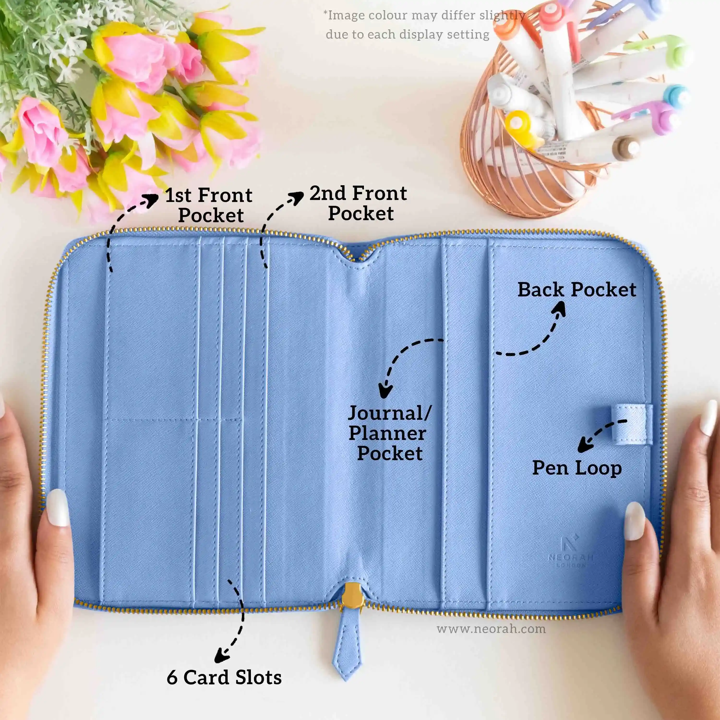 B6 - REFILLABLE QUILTED ORGANISER SLEEVE - ZIP - Image 59
