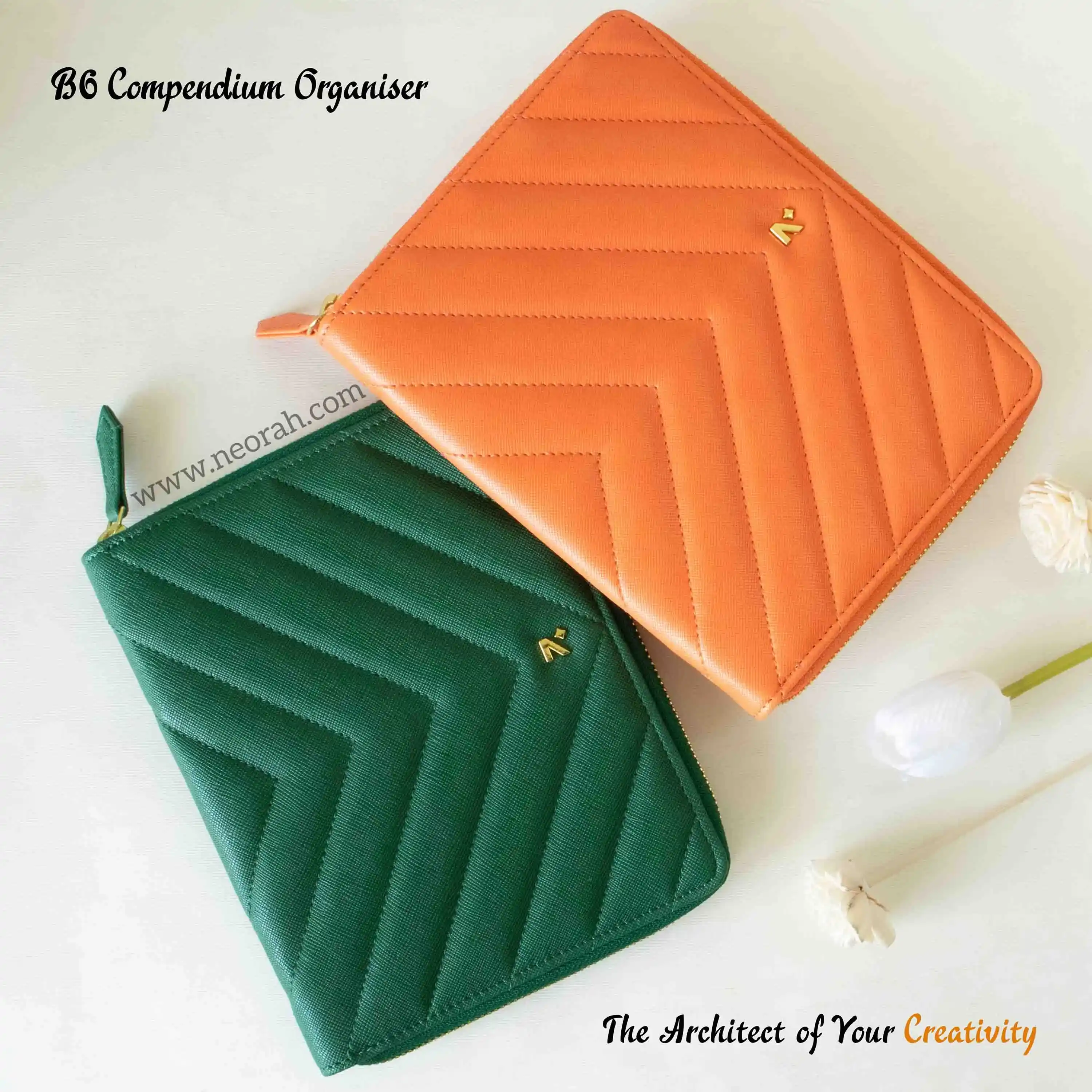 B6 - REFILLABLE QUILTED ORGANISER SLEEVE - ZIP - Image 83