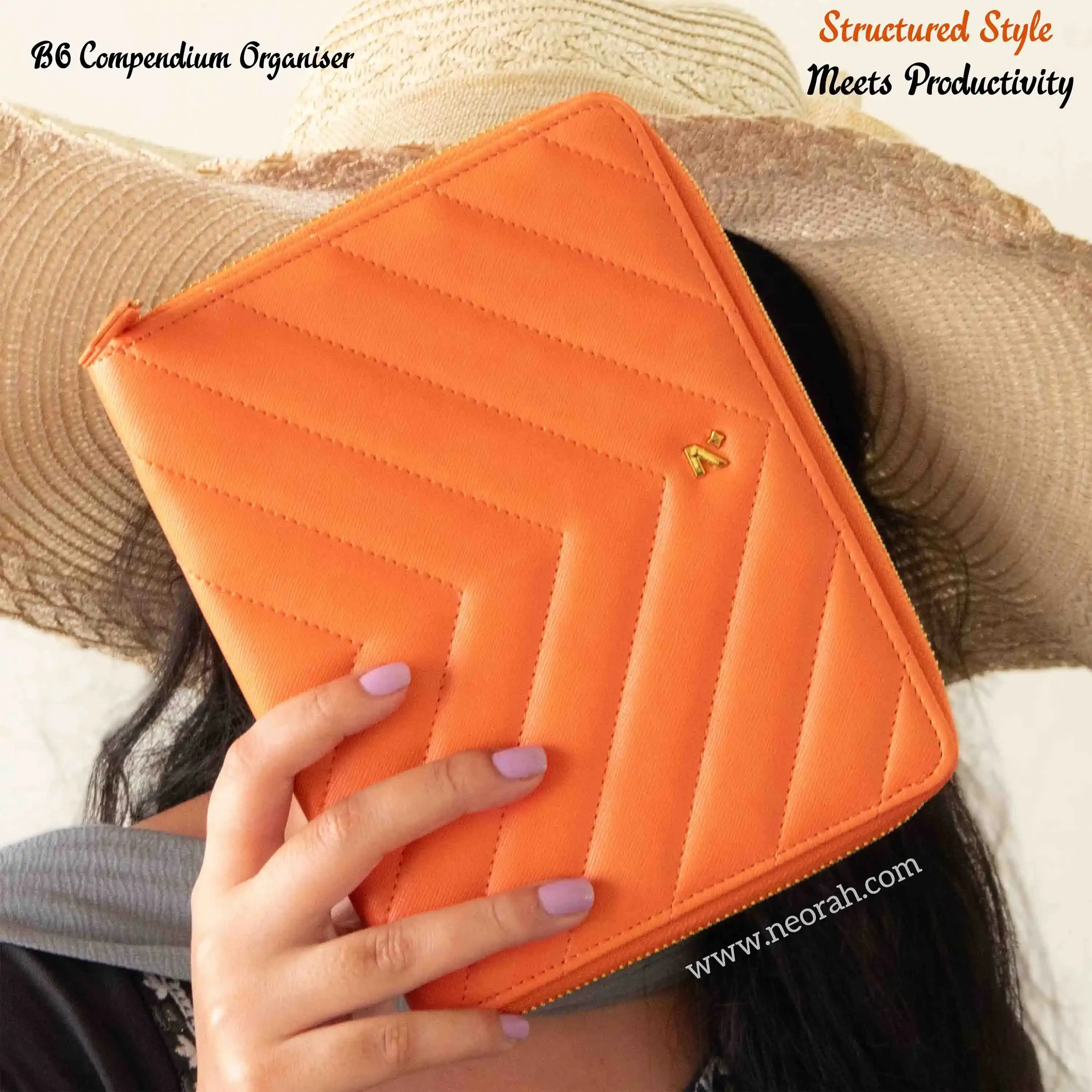 B6 - REFILLABLE QUILTED ORGANISER SLEEVE - ZIP - Image 84