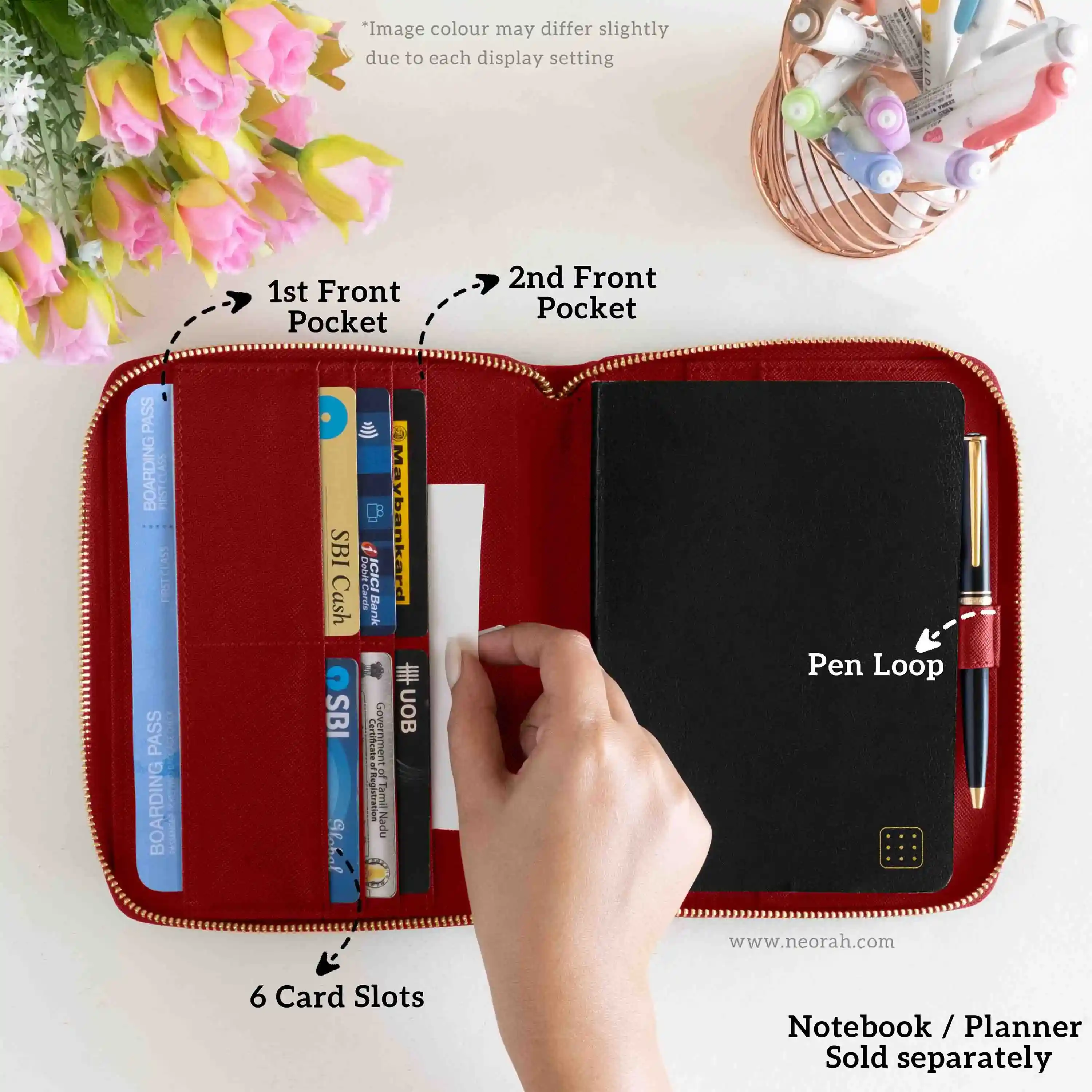 B6 - REFILLABLE QUILTED ORGANISER SLEEVE - ZIP - Image 88