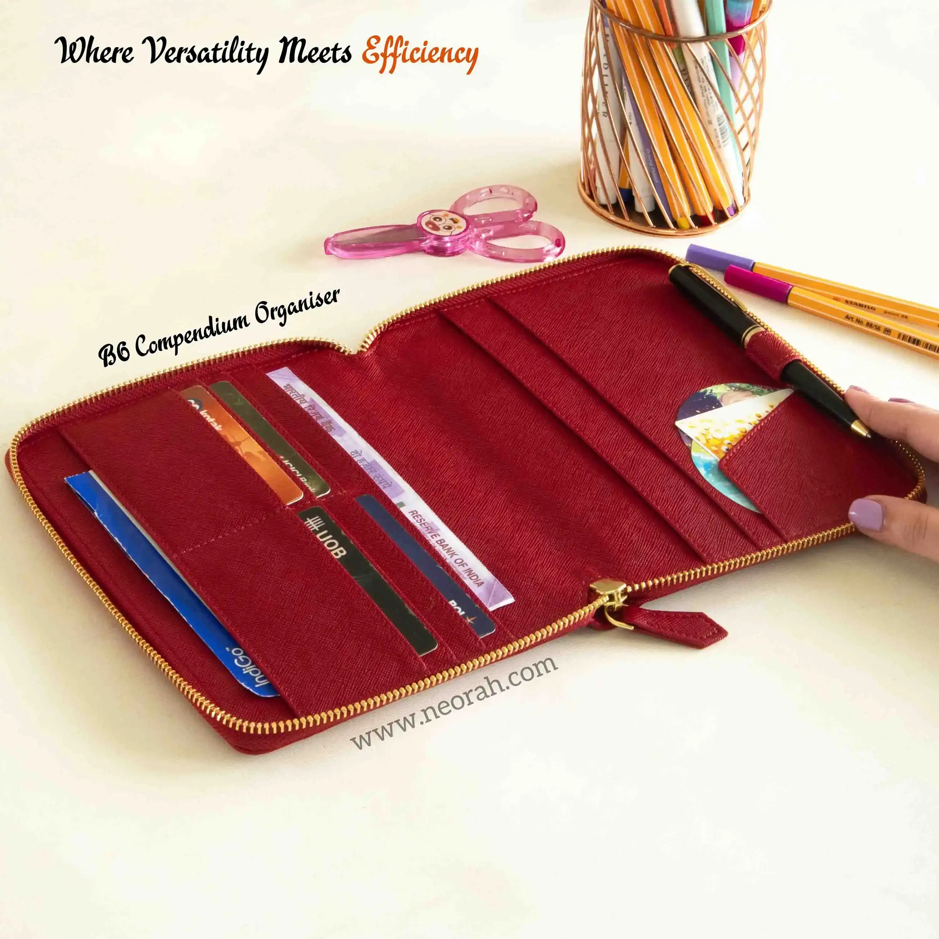 B6 - REFILLABLE QUILTED ORGANISER SLEEVE - ZIP - Image 95