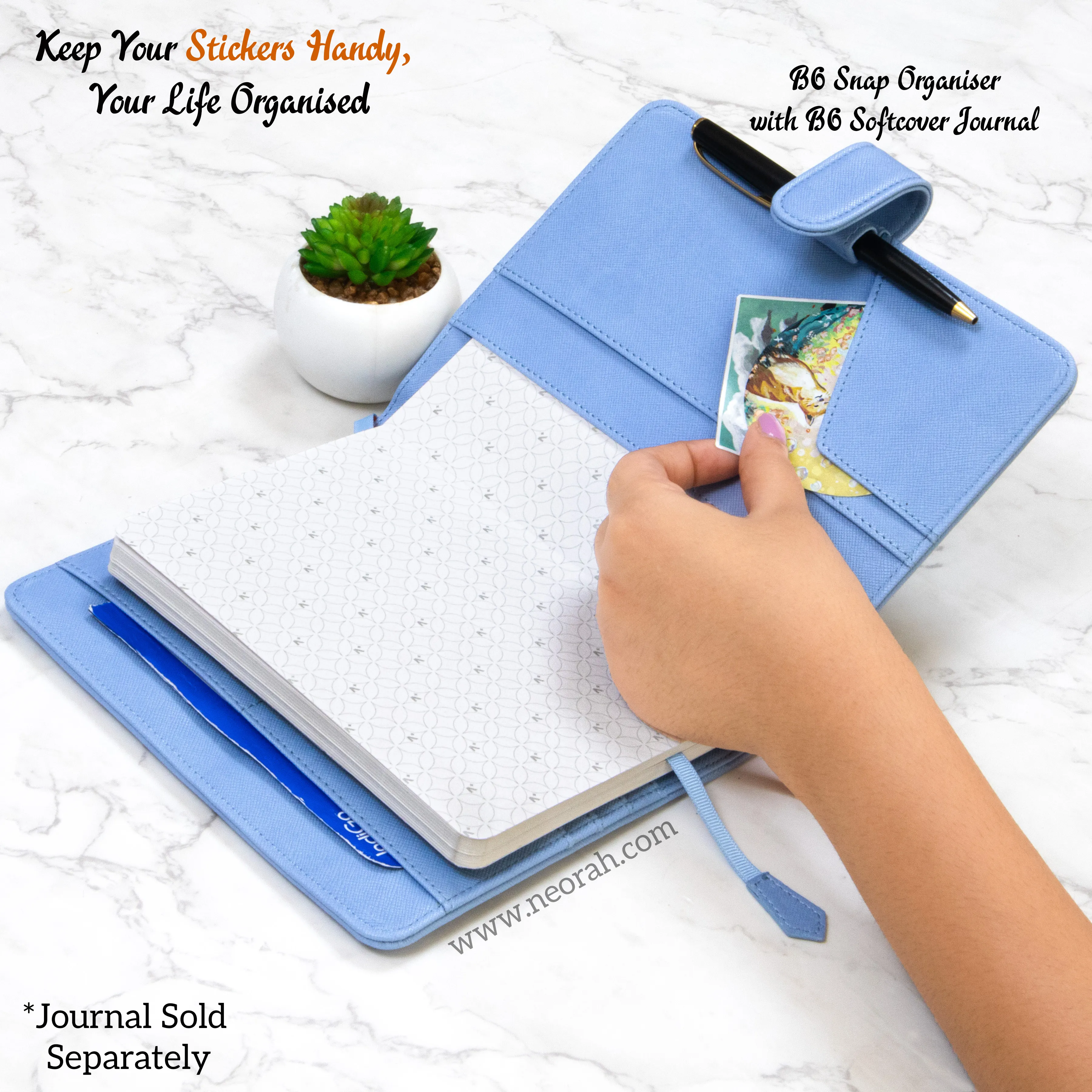 B6 - REFILLABLE ORGANISER SLEEVE - SNAP BUTTON - Image 113