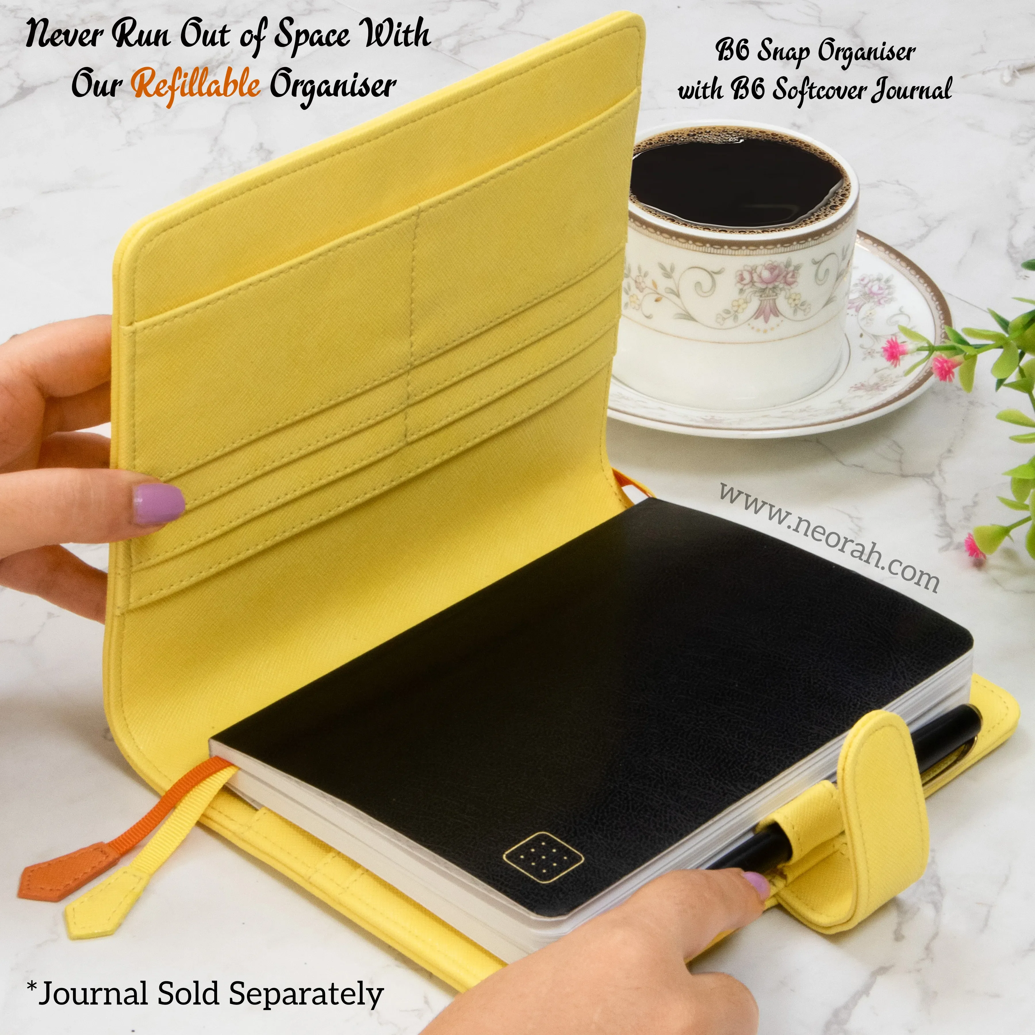 B6 - REFILLABLE ORGANISER SLEEVE - SNAP BUTTON - Image 190