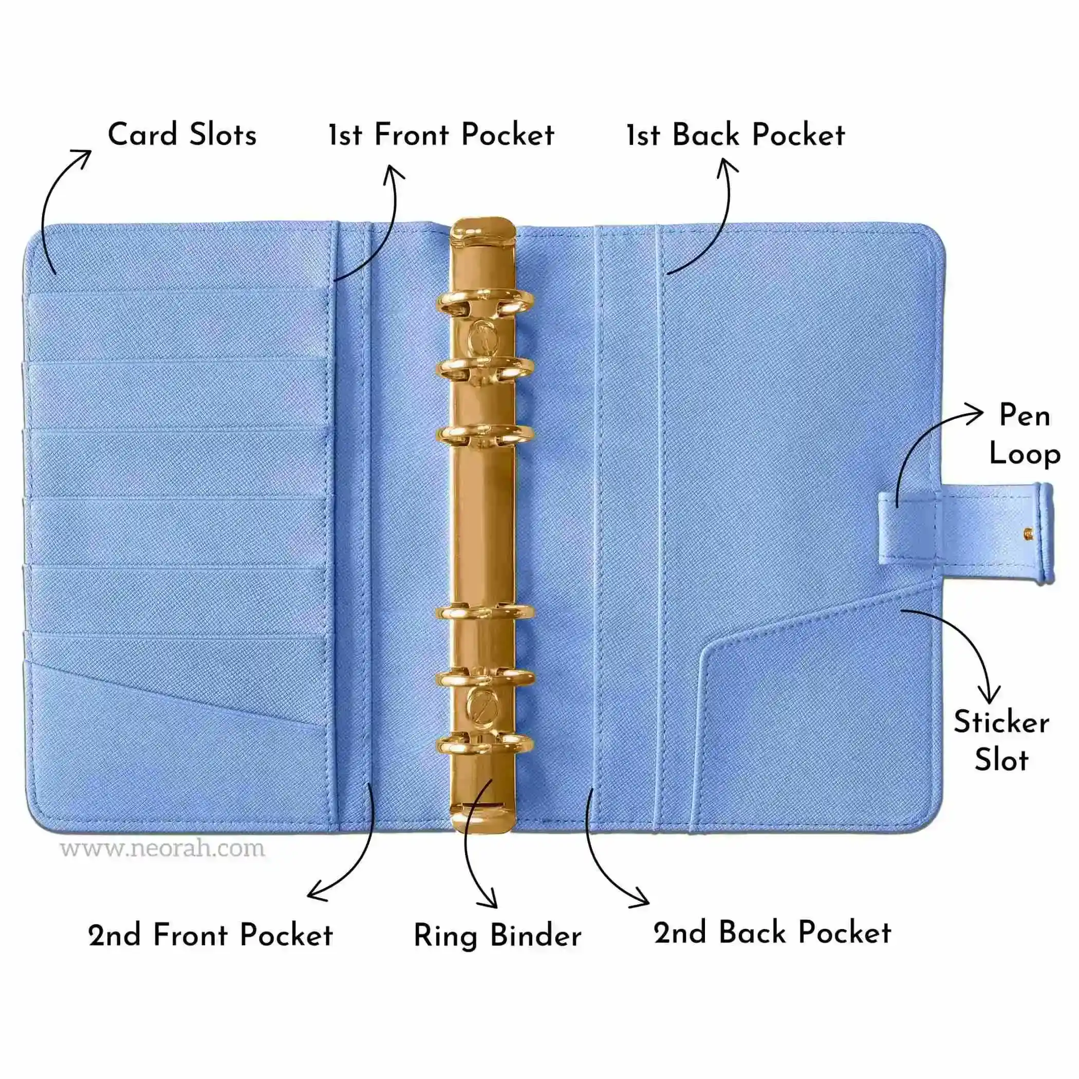B6 - RING BINDER ORGANISER - SNAP BUTTON - Image 30