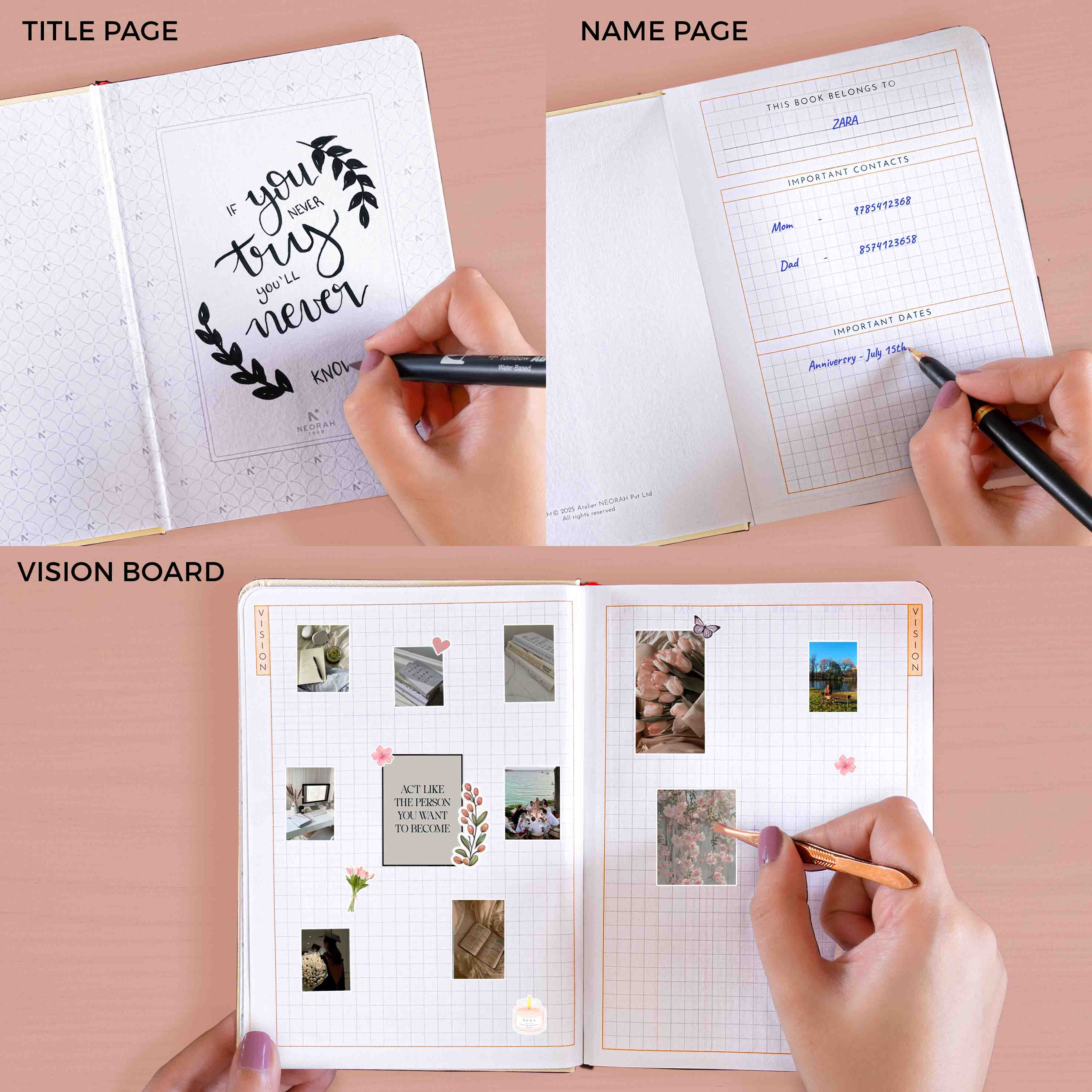 B6 - UNDATED - DAILY PLANNER - HARD COVER - Image 11