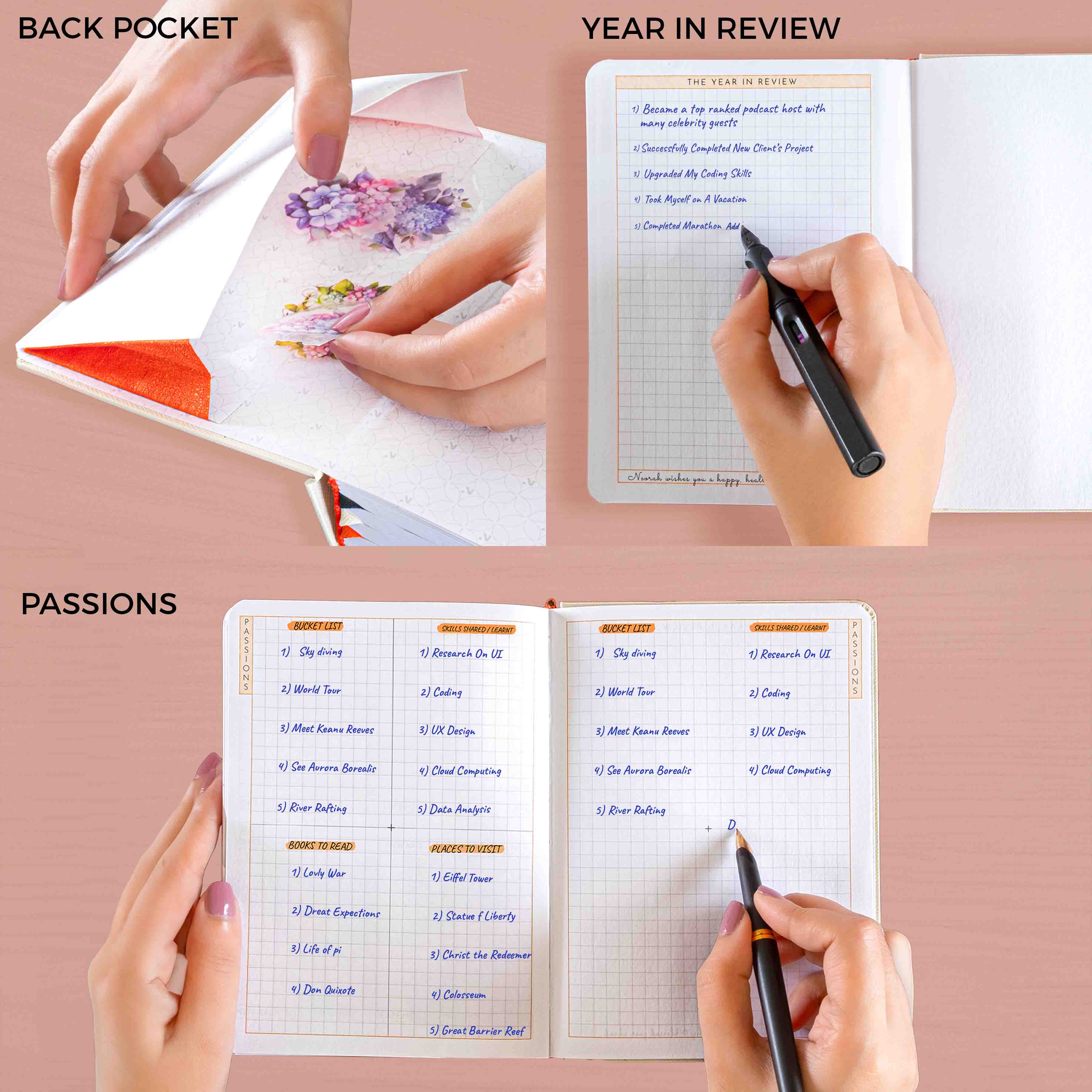 B6 - UNDATED - DAILY PLANNER - HARD COVER - Image 15