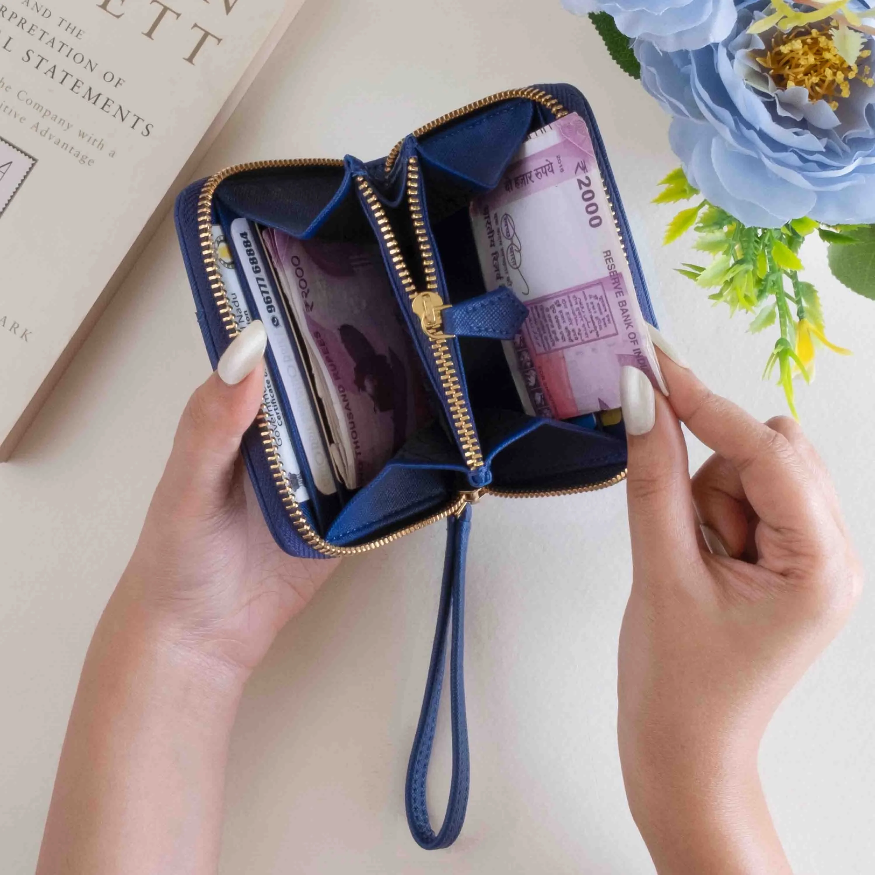 BIJOU - WOMEN ZIP AROUND WALLET WITH WRISTLET - Image 21