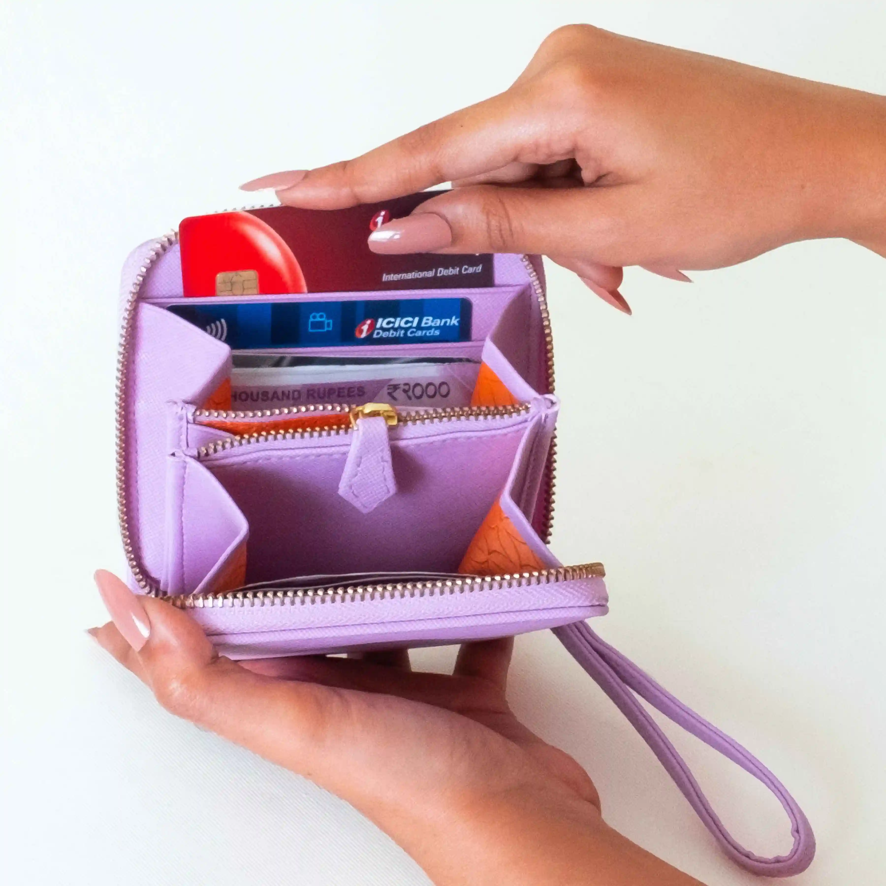 BIJOU - WOMEN ZIP AROUND WALLET WITH WRISTLET - Image 26