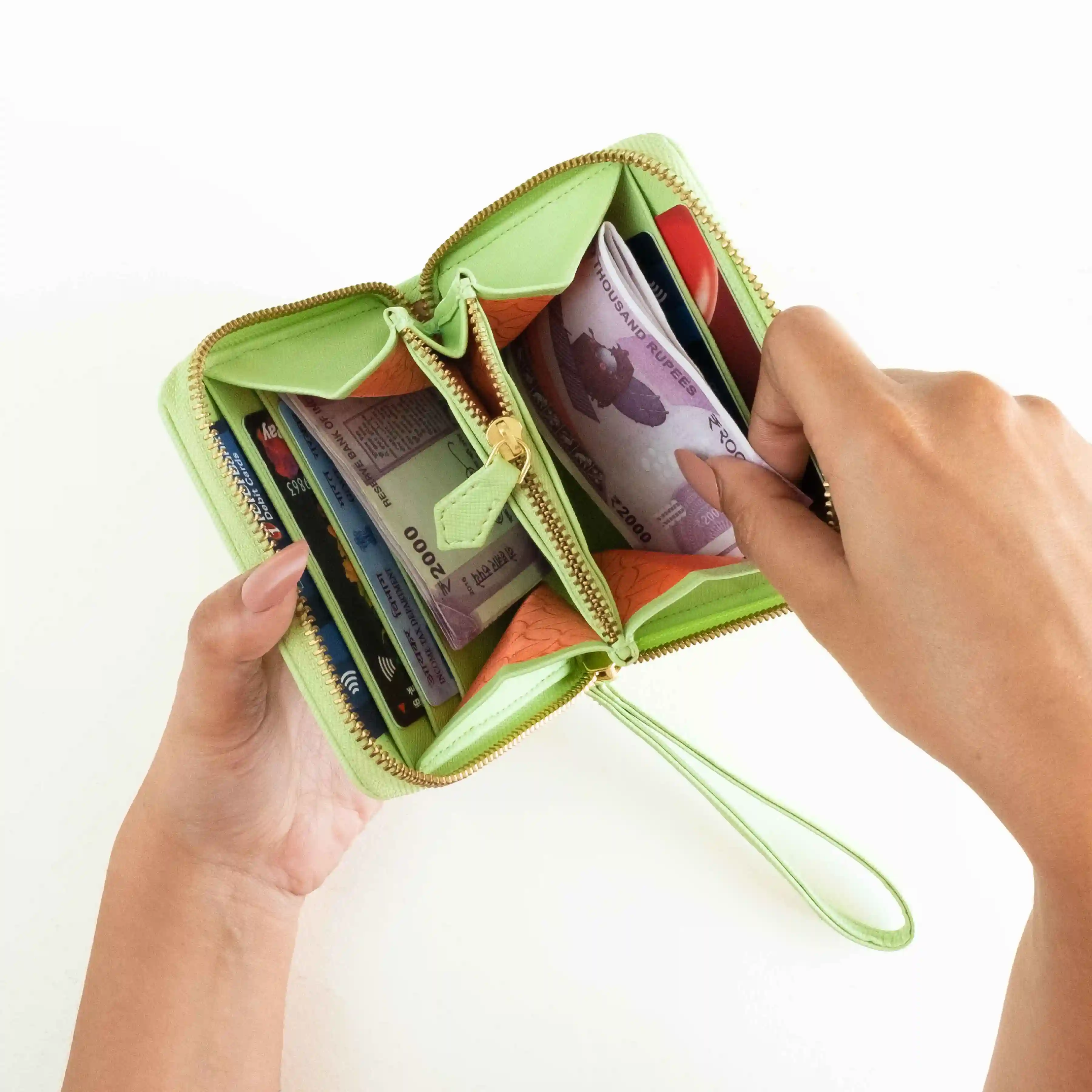 BIJOU - WOMEN ZIP AROUND WALLET WITH WRISTLET - Image 37