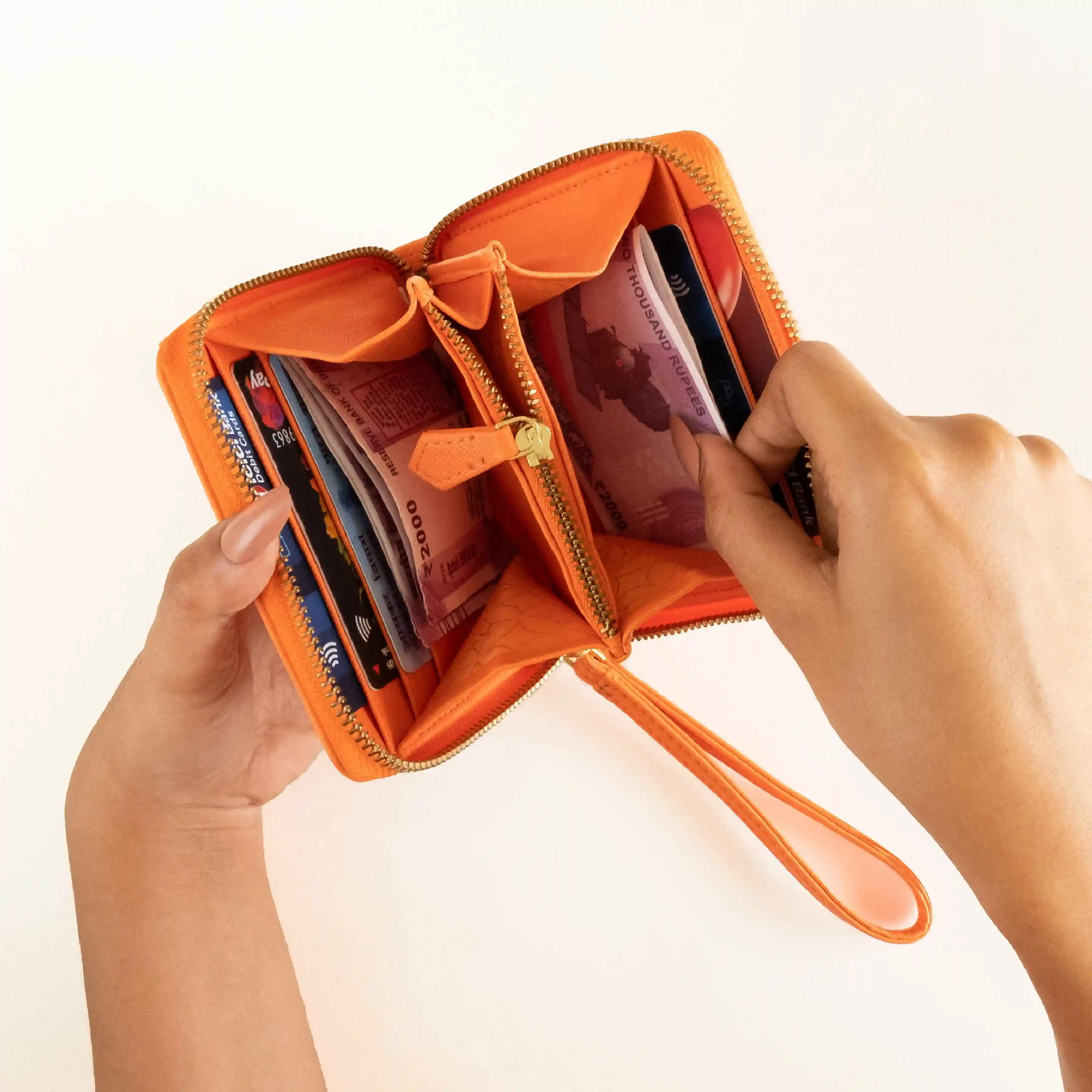 BIJOU - WOMEN ZIP AROUND WALLET WITH WRISTLET - Image 43