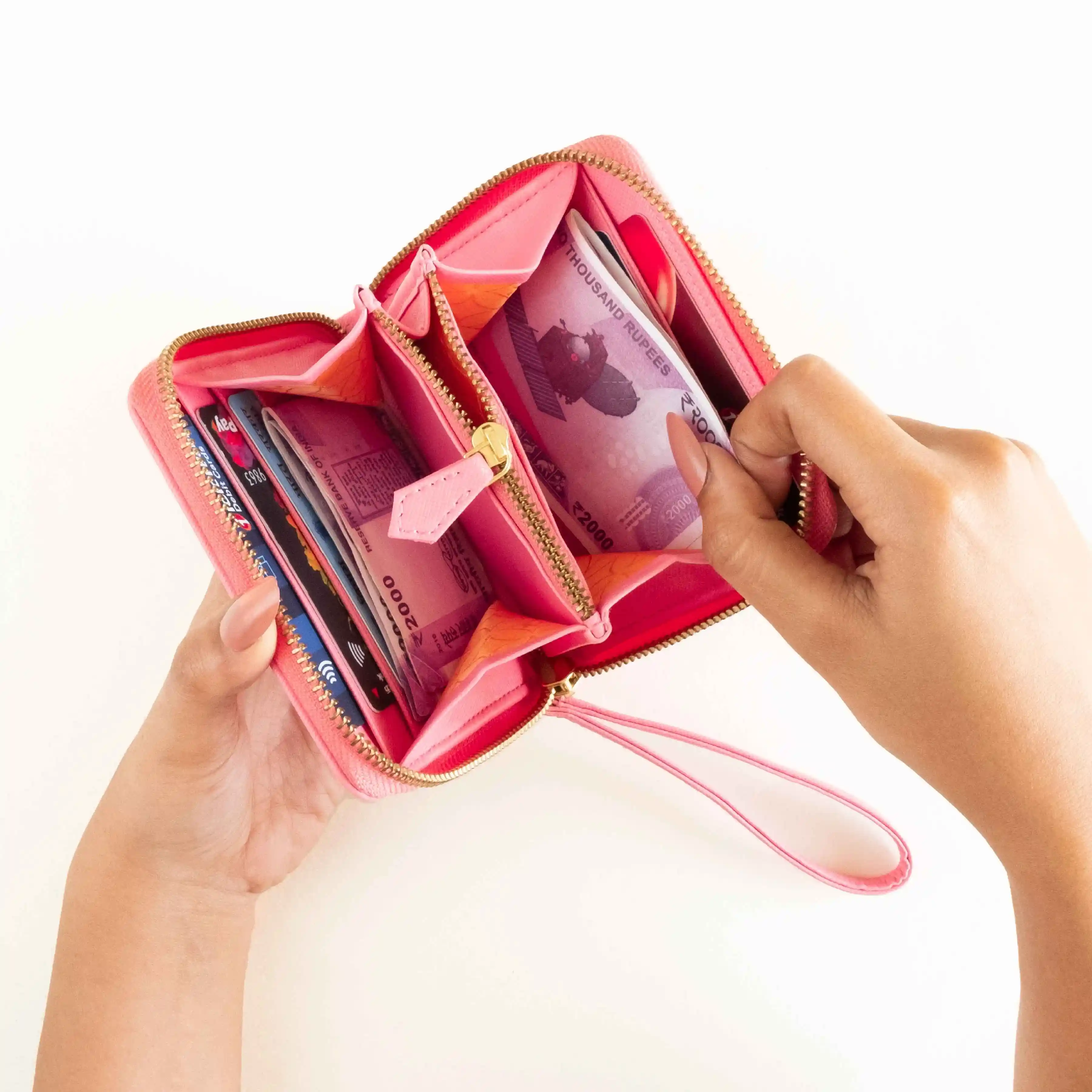BIJOU - WOMEN ZIP AROUND WALLET WITH WRISTLET - Image 48