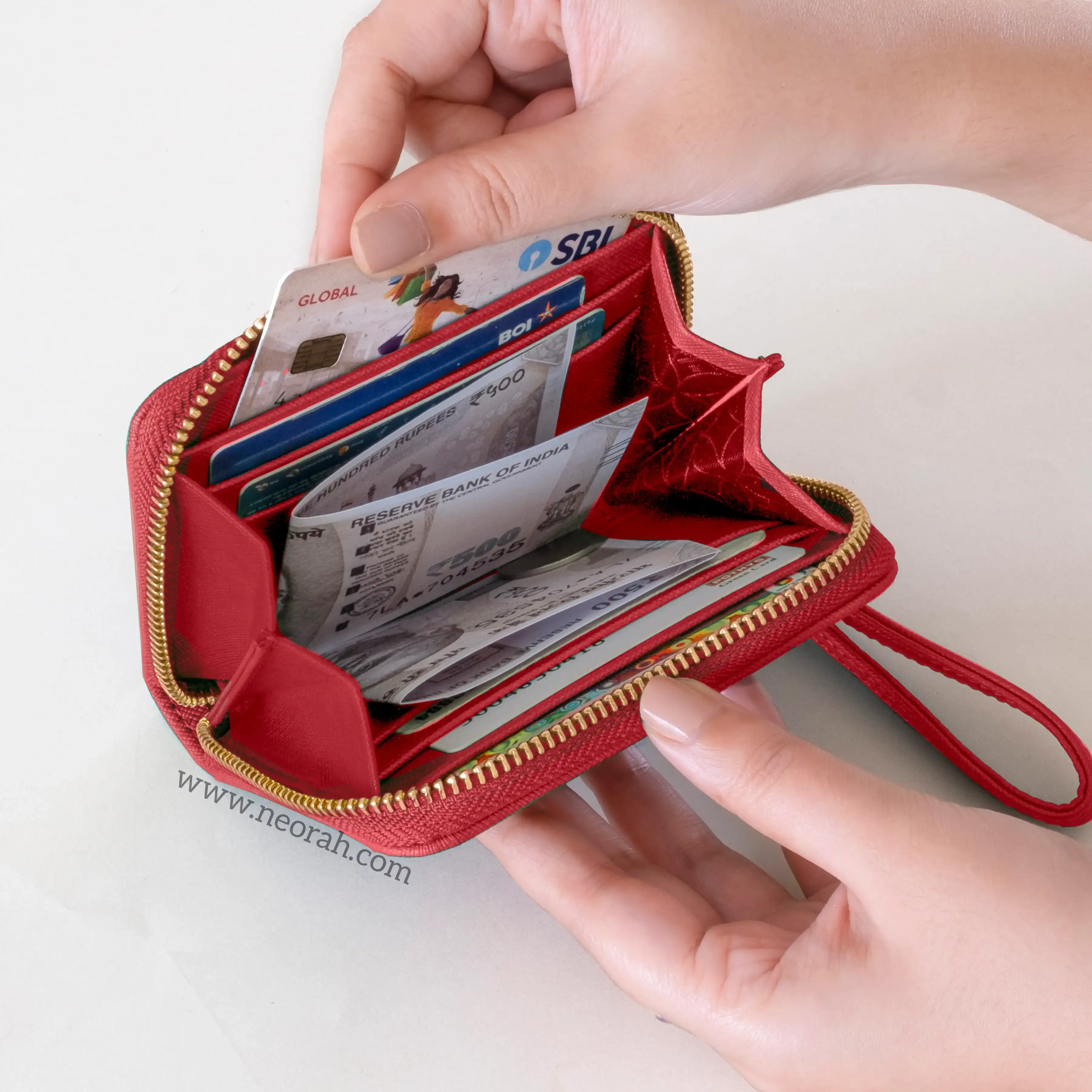 BIJOU - WOMEN ZIP AROUND WALLET WITH WRISTLET - Image 68